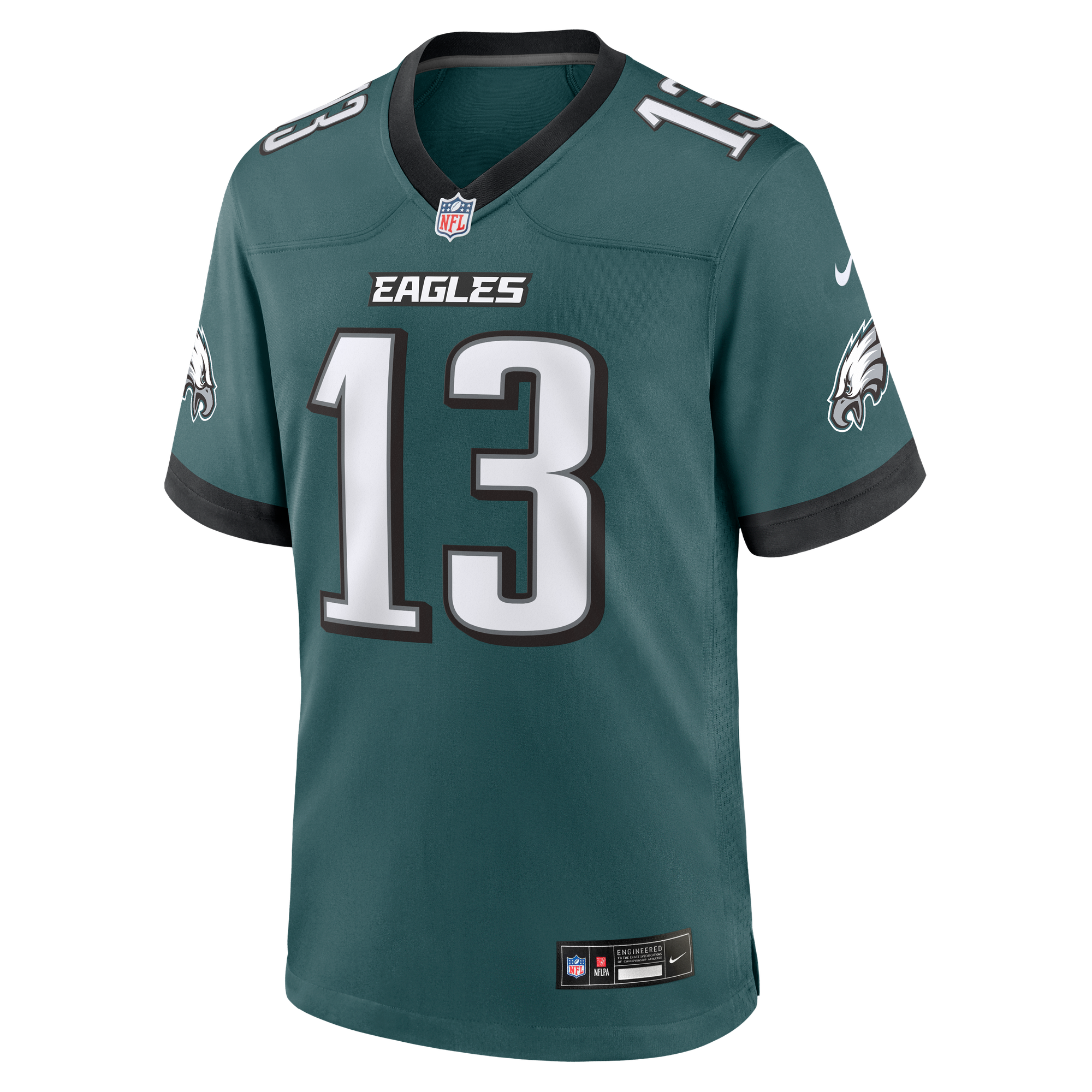 Dontayvion Wicks Philadelphia Eagles Game Jersey Midnight NFL Football Fan Wear Dontayvion Wicks