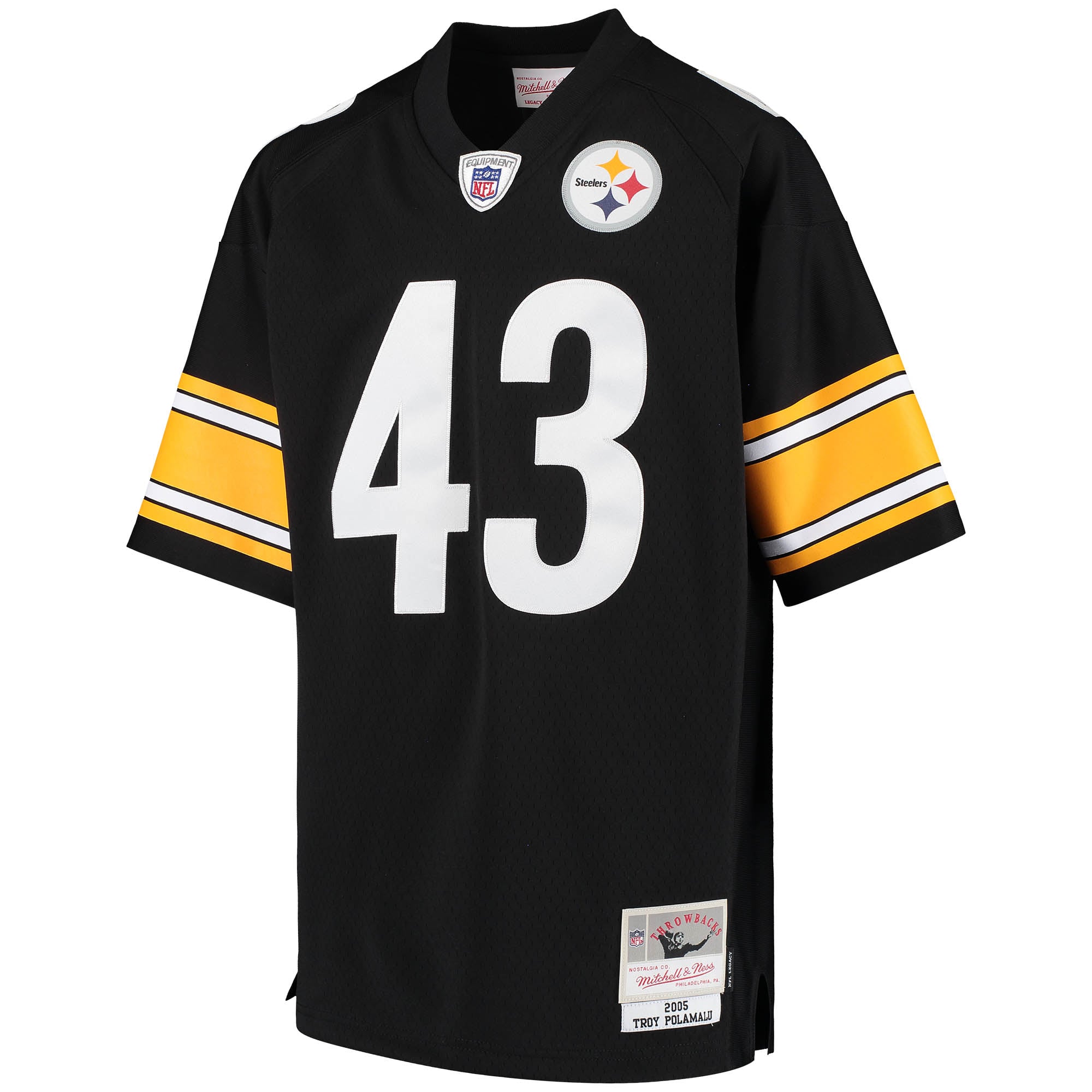 Big Tall Retired Pittsburgh Steelers Player Jersey Black NFL Football Fan Wear