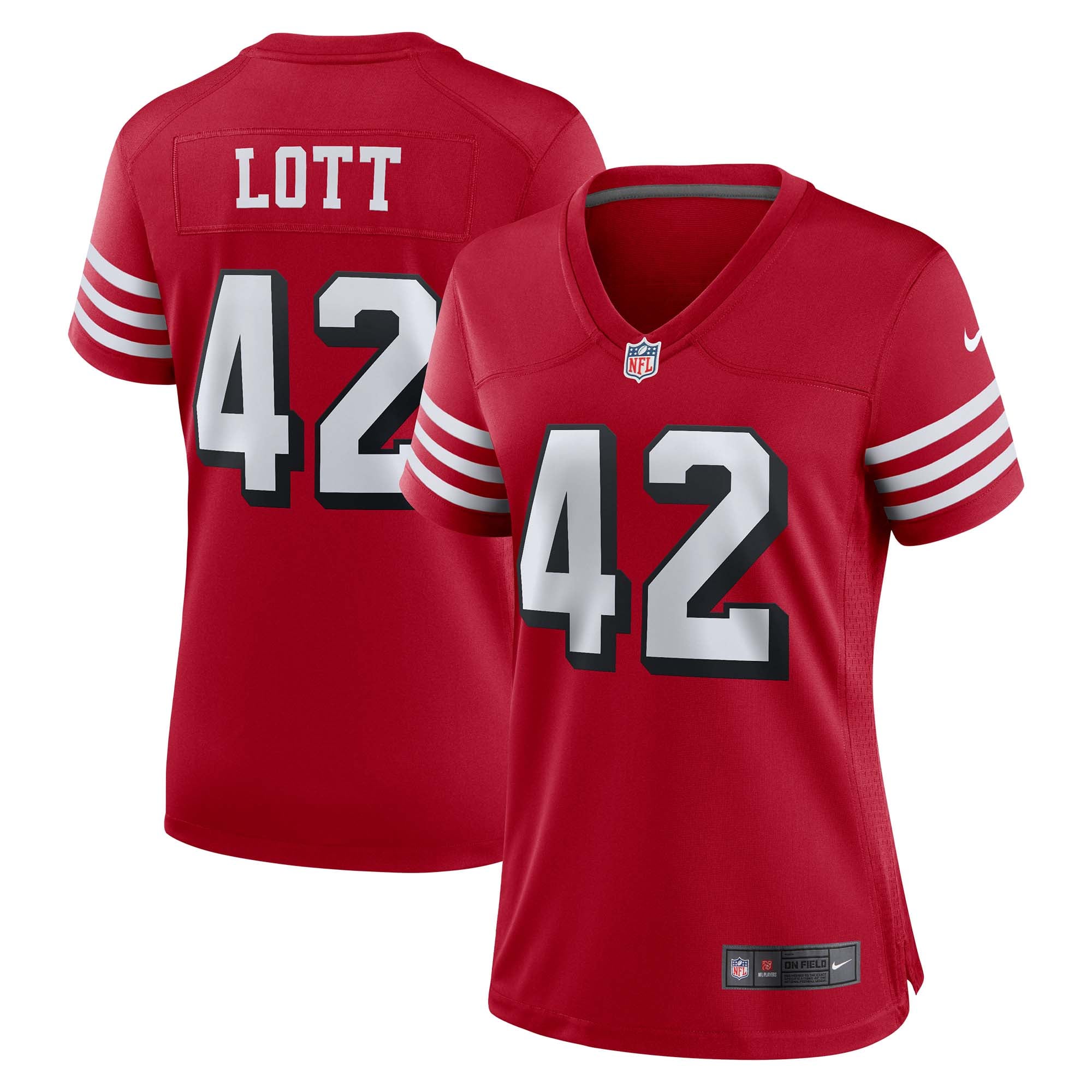 Ronnie Lott San Francisco 49ers Game Jersey Scarlet NFL Football Fan Wear