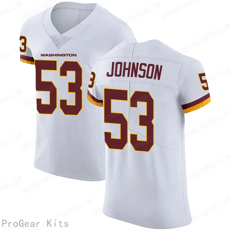 DJ Johnson Washington Commanders Jersey No.53 White NFL Football Fan Wear