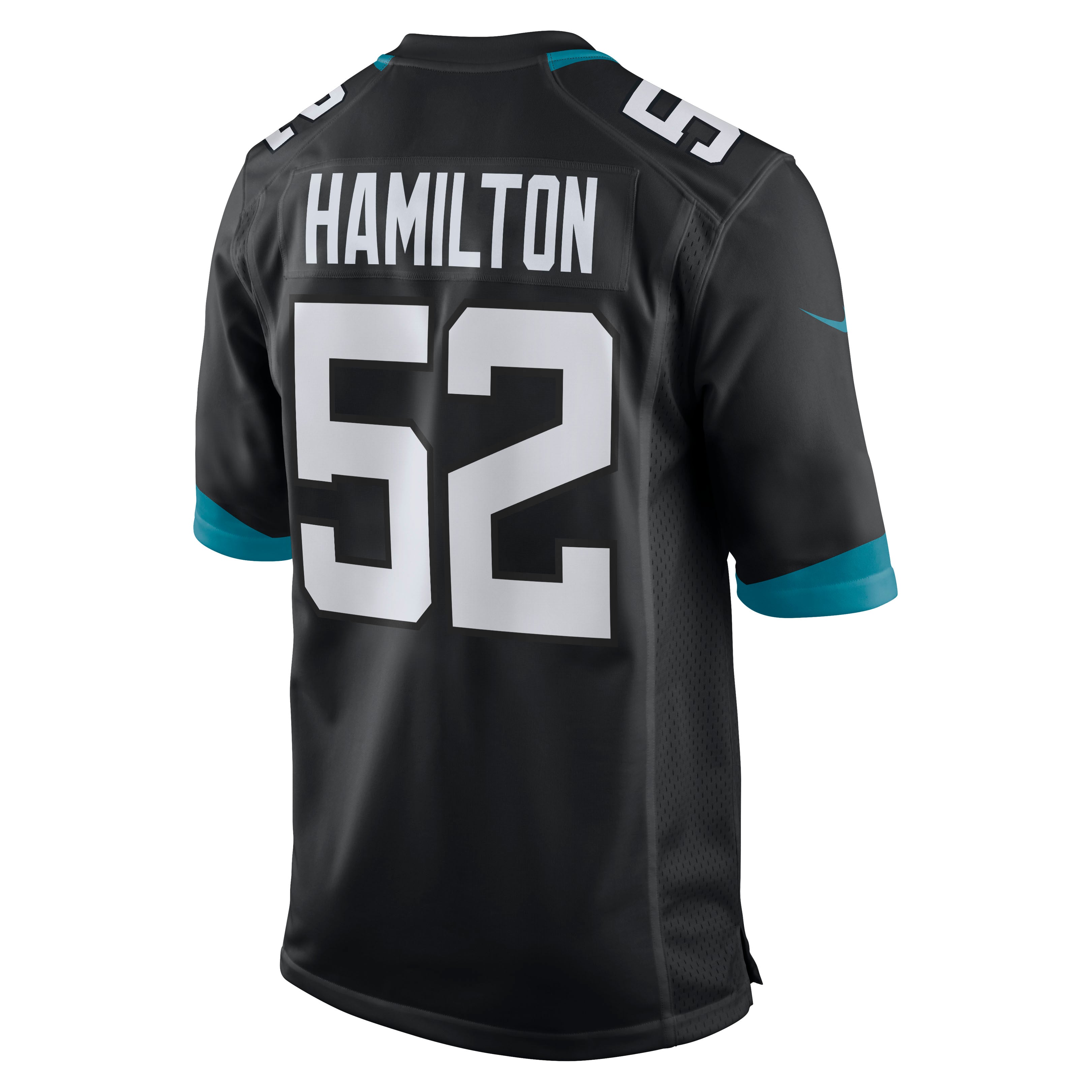 DaVon Hamilton Jacksonville Jaguars Game Jersey Black NFL Football Fan Wear DaVon Hamilton