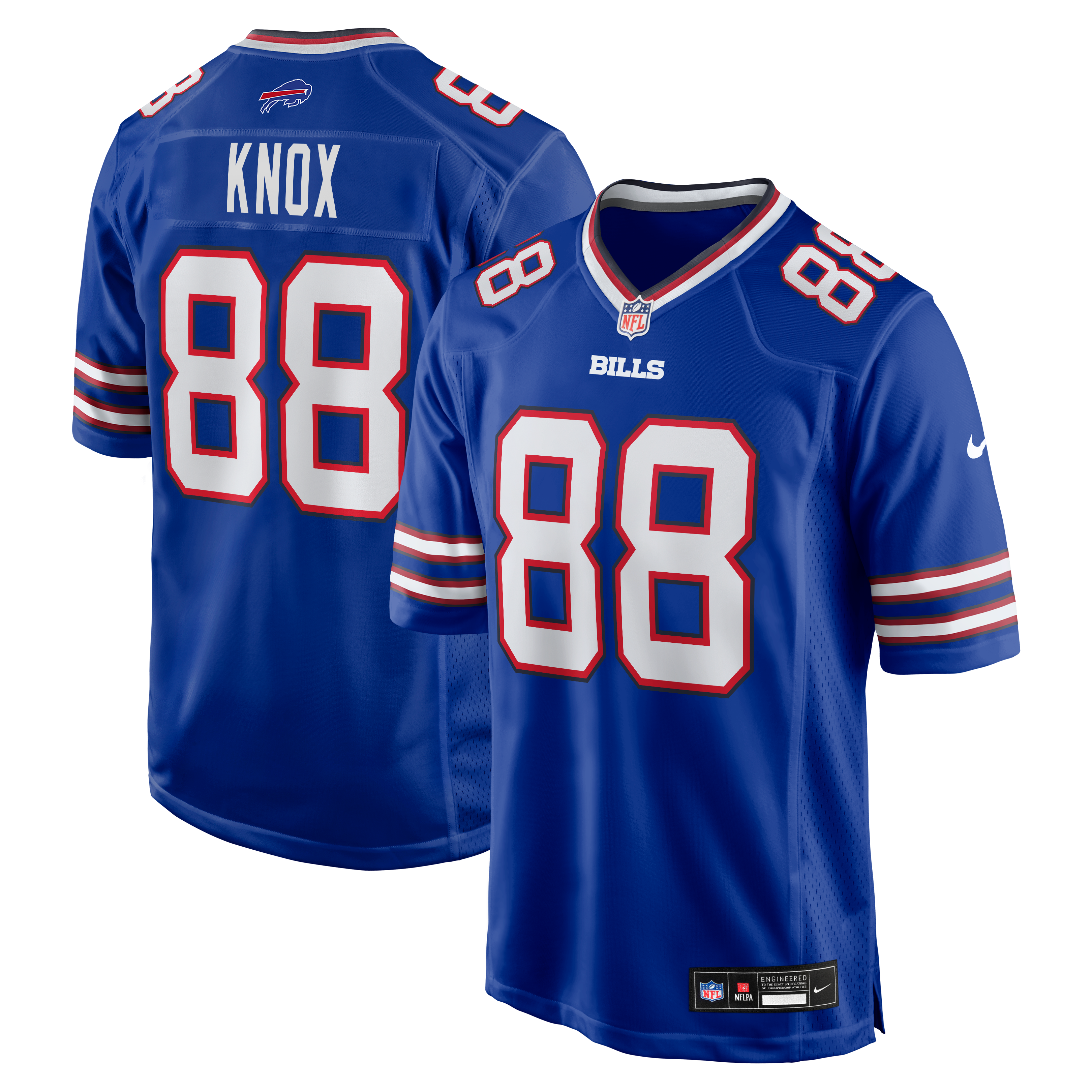 Dawson Knox Buffalo Bills Game Jersey Royal NFL Football Fan Wear