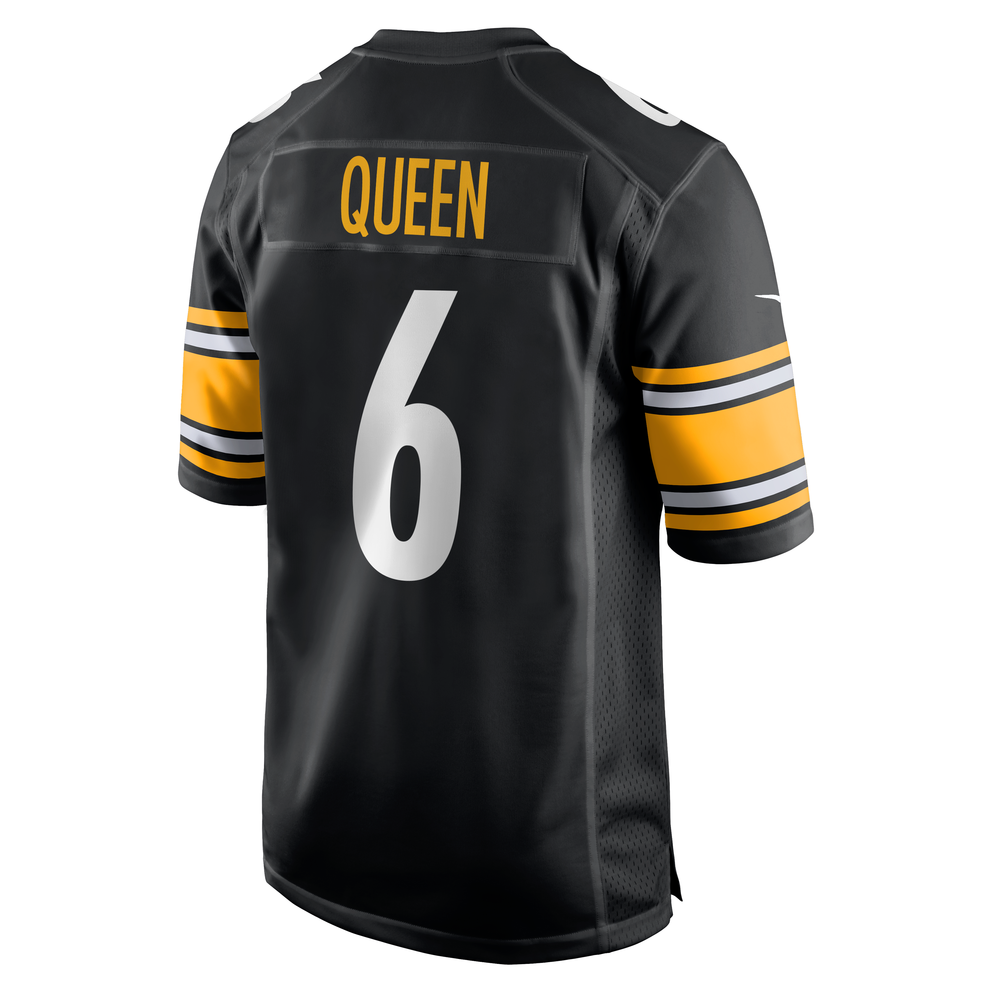 Patrick Queen Pittsburgh Steelers Game Jersey Black NFL Football Fan Wear Patrick Queen