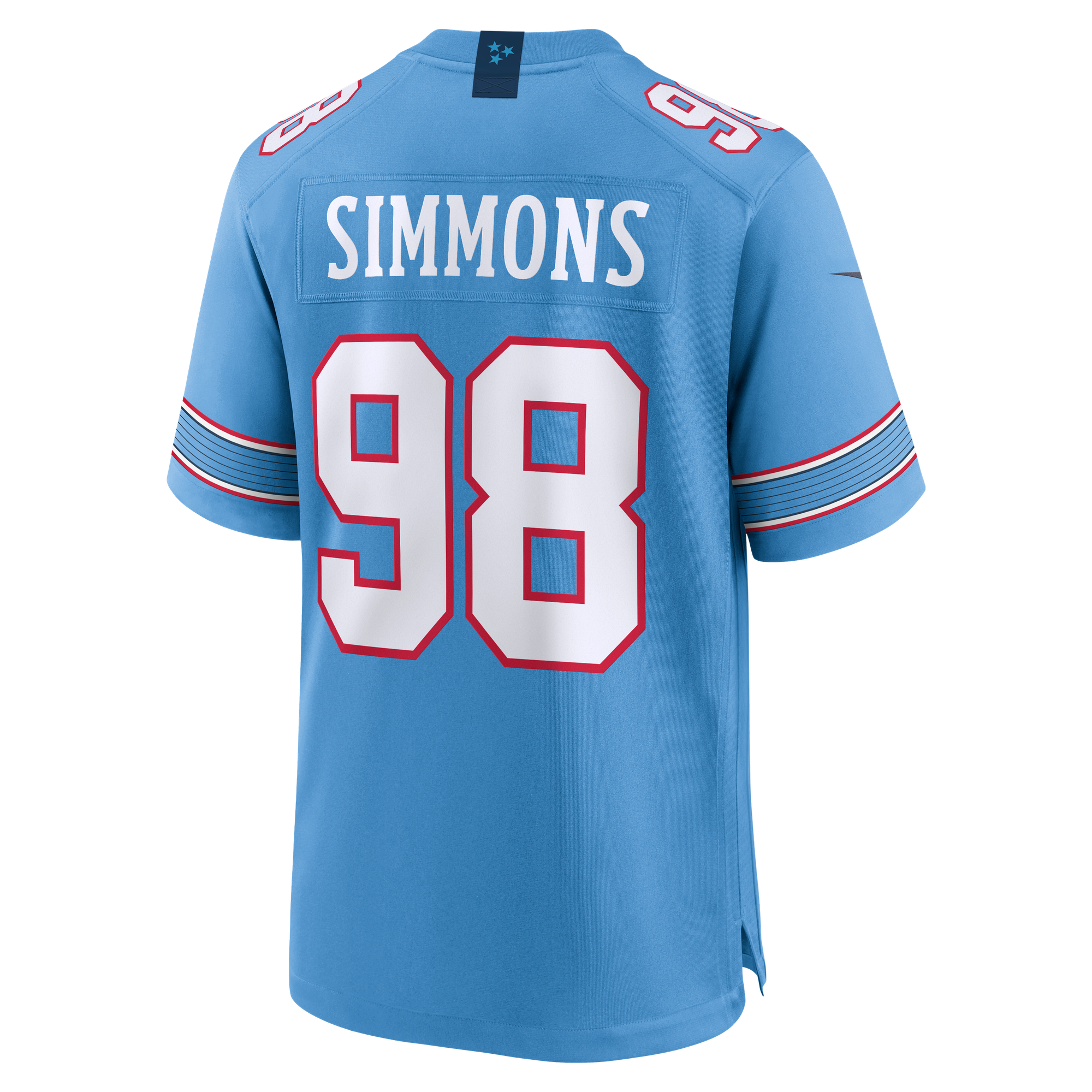 Jeffery Simmons Tennessee Titans Game Jersey Light Blue NFL Football Fan Wear