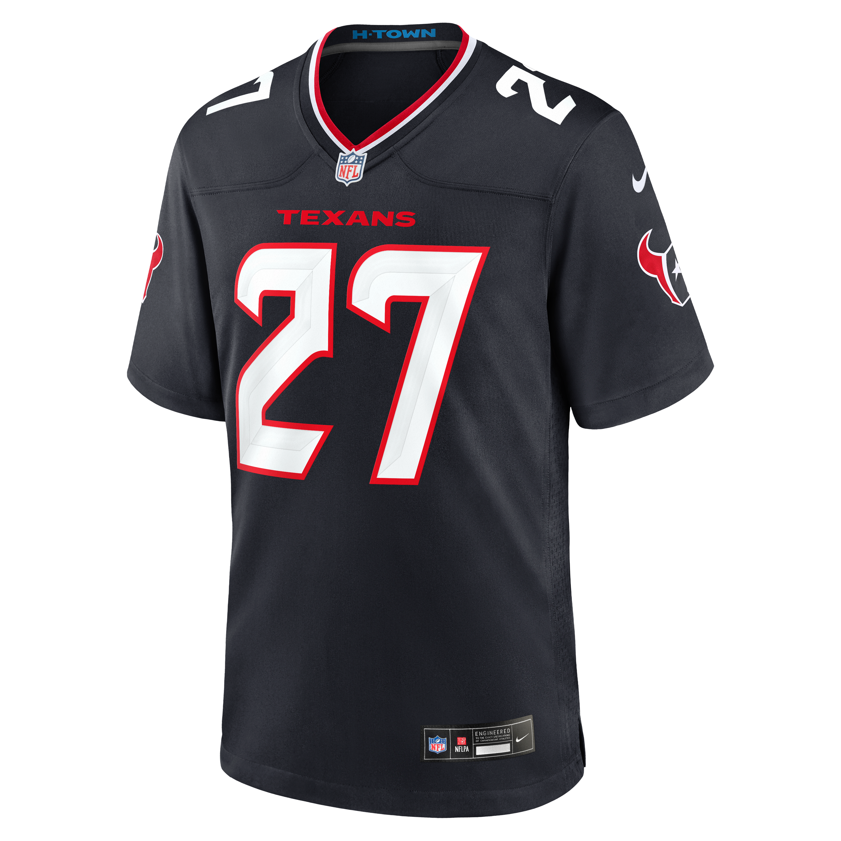 Kamari Ramsey Houston Texans Game Jersey Navy NFL Football Fan Wear Kamari Ramsey