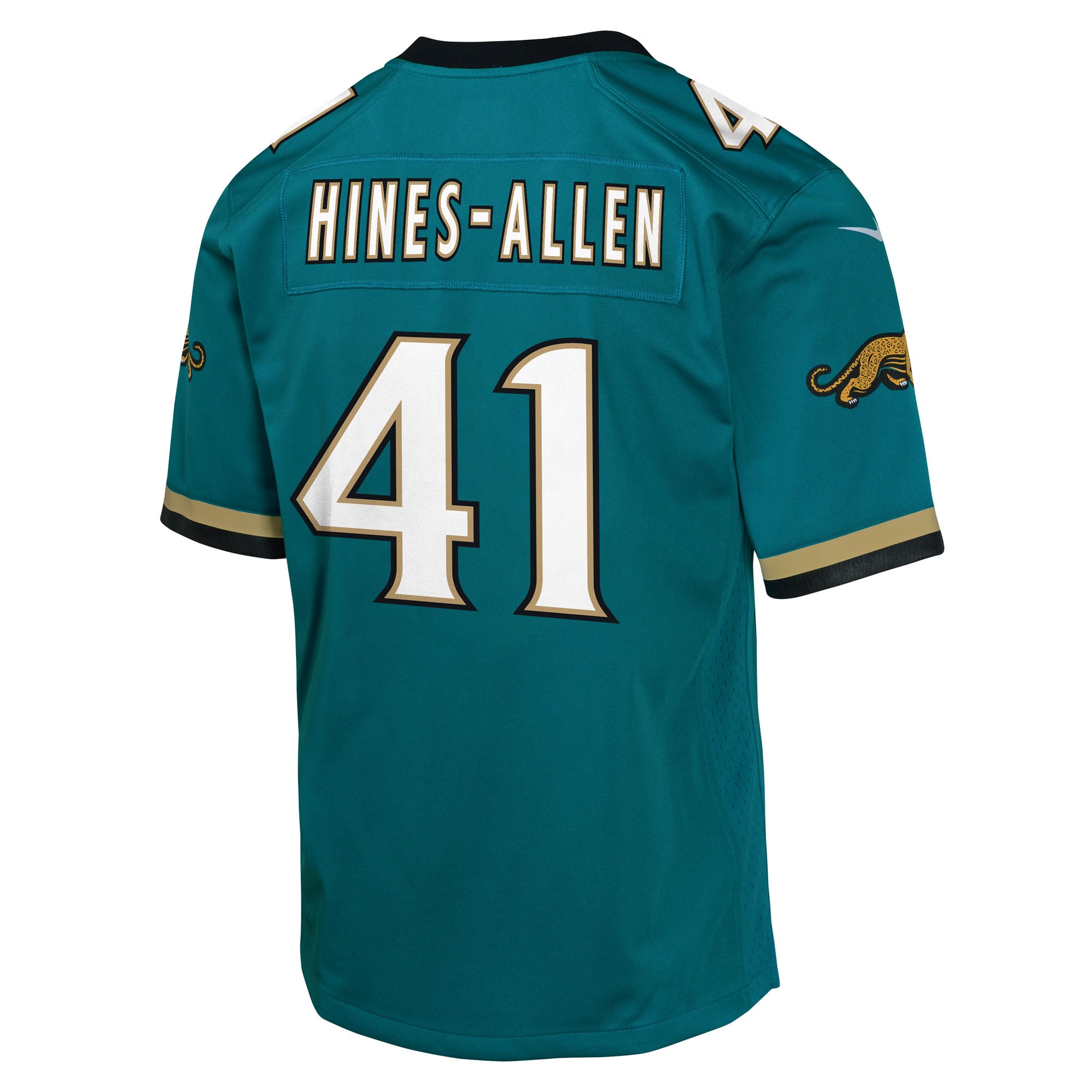 Josh Hines-Allen Prowler Jacksonville Jaguars Game Jersey Teal NFL Football Fan Wear