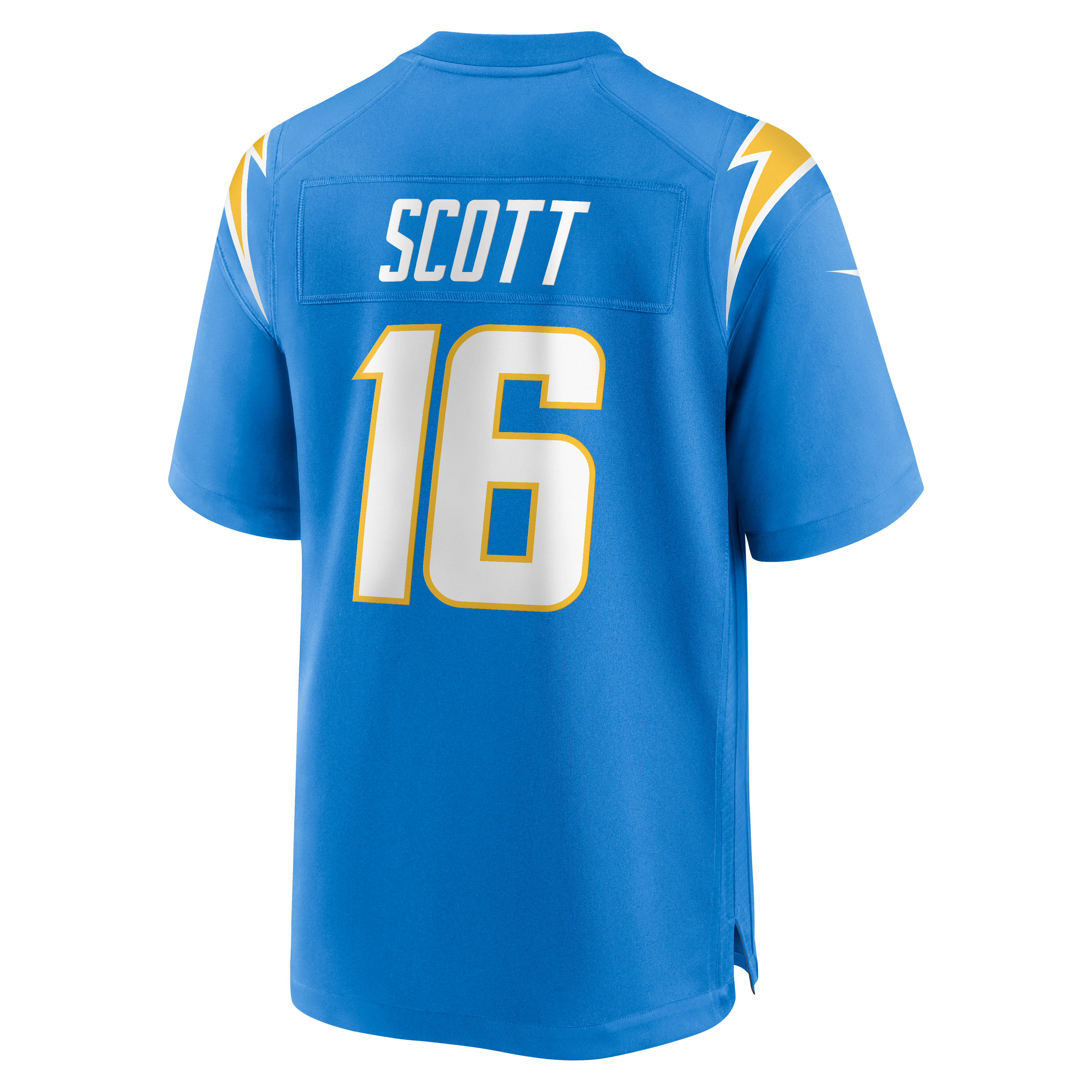 JK Scott Los Angeles Chargers Game Jersey Powder Blue NFL Football Fan Wear