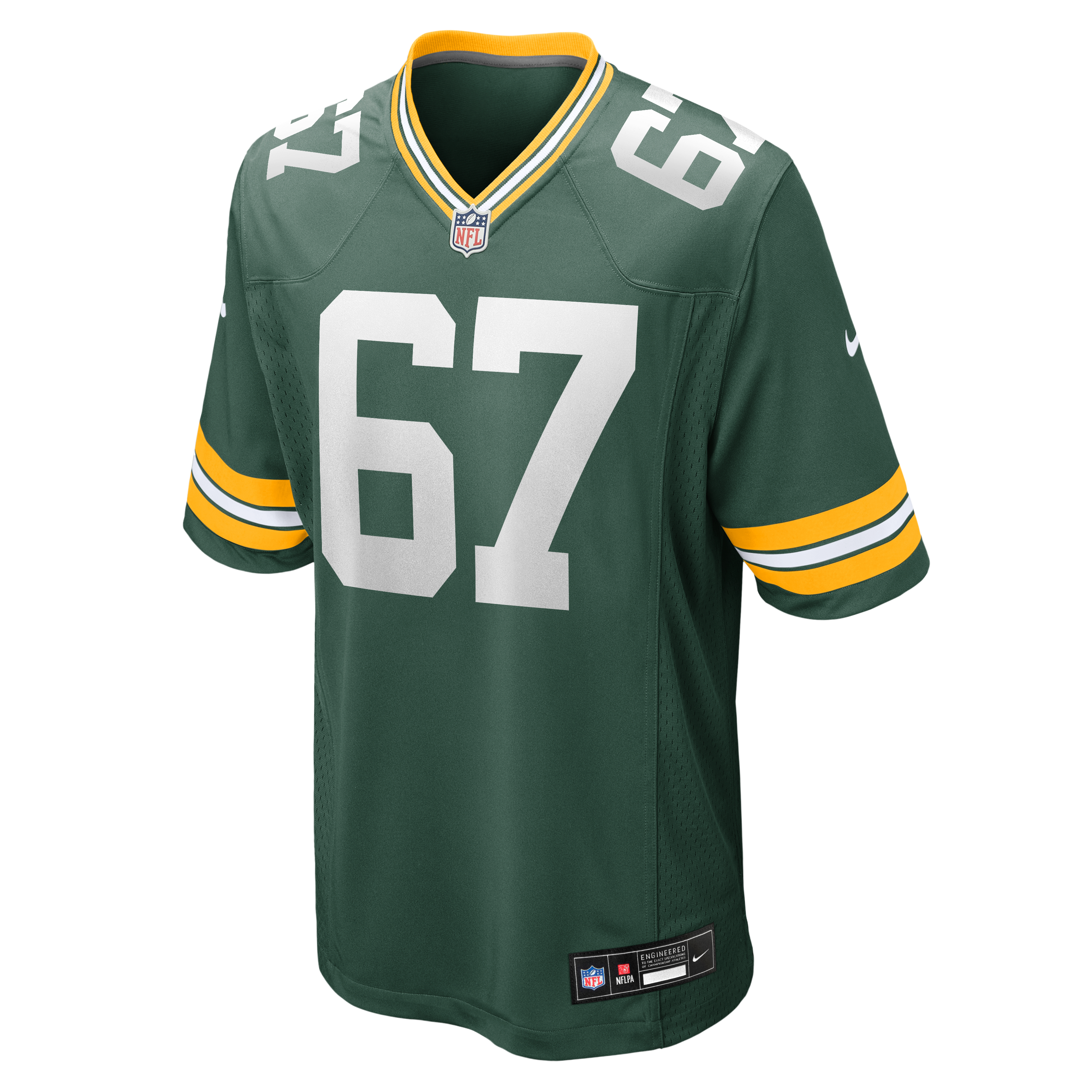 Donovan Jennings Green Bay Packers Game Jersey Green NFL Football Fan Wear