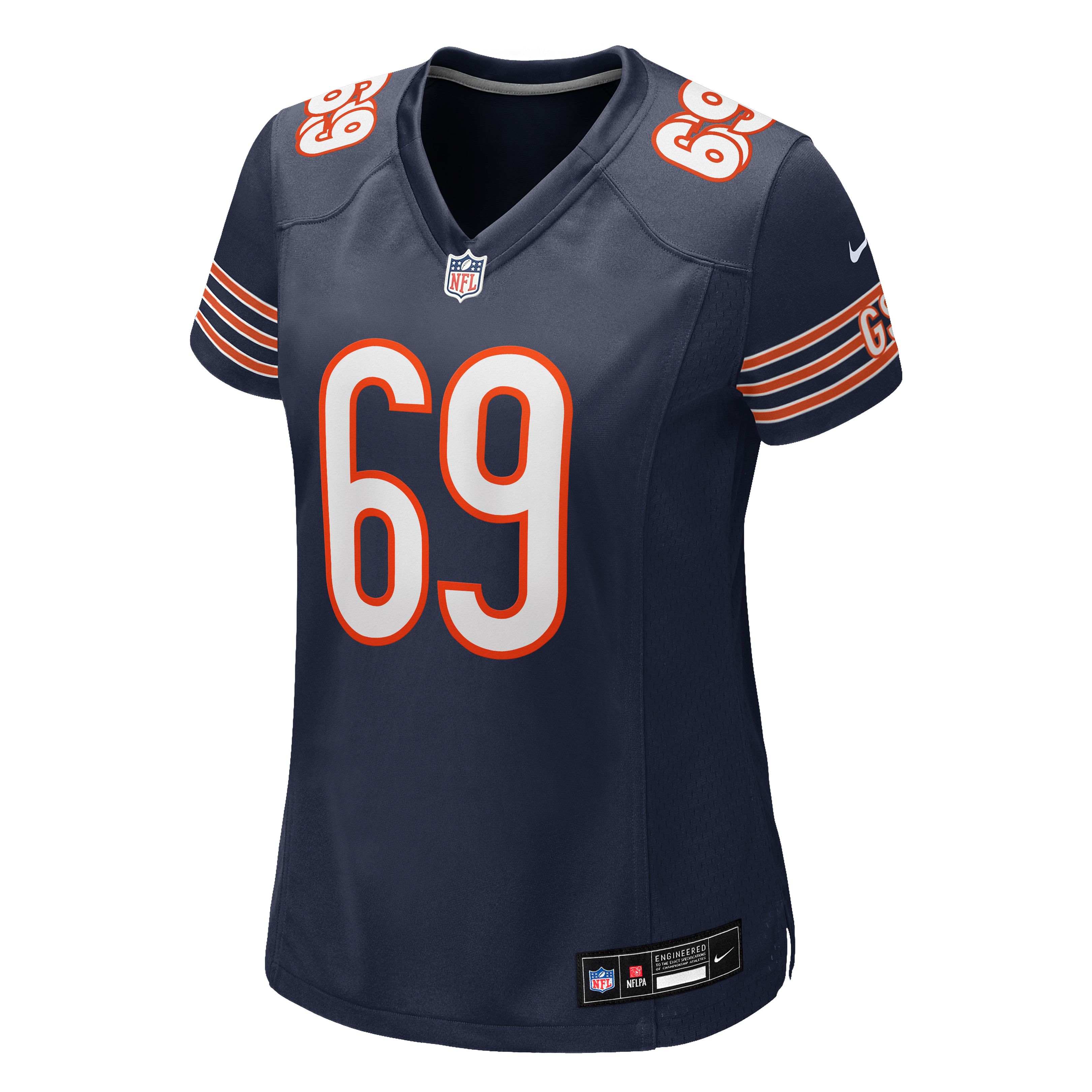 Jeremiah Martin Chicago Bears Game Jersey Navy NFL Football Fan Wear Jeremiah Martin