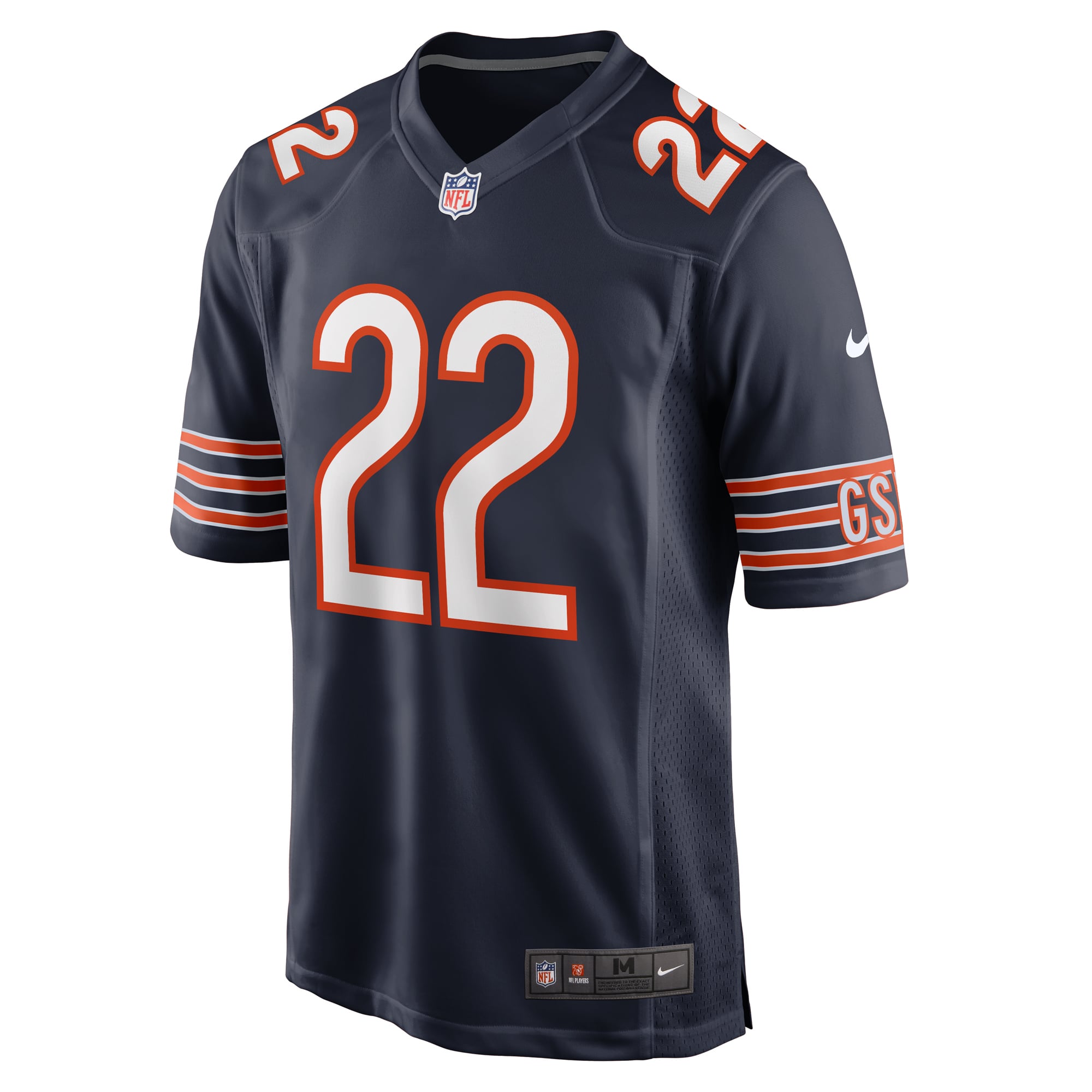 Elijah Hicks Chicago Bears Game Jersey Navy NFL Football Fan Wear Elijah Hicks