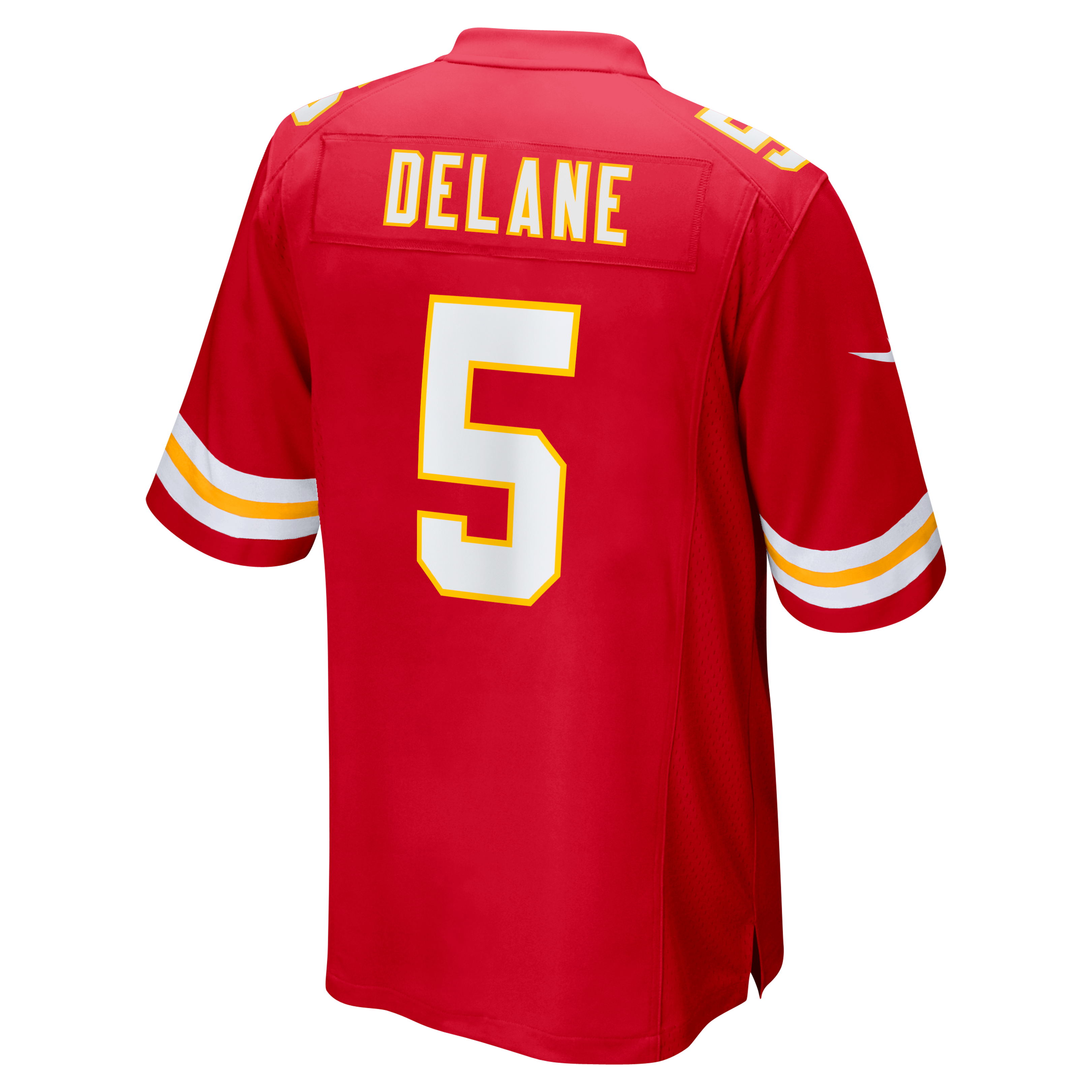Mansoor Delane Kansas City Chiefs Game Jersey Red NFL Football Fan Wear Mansoor Delane