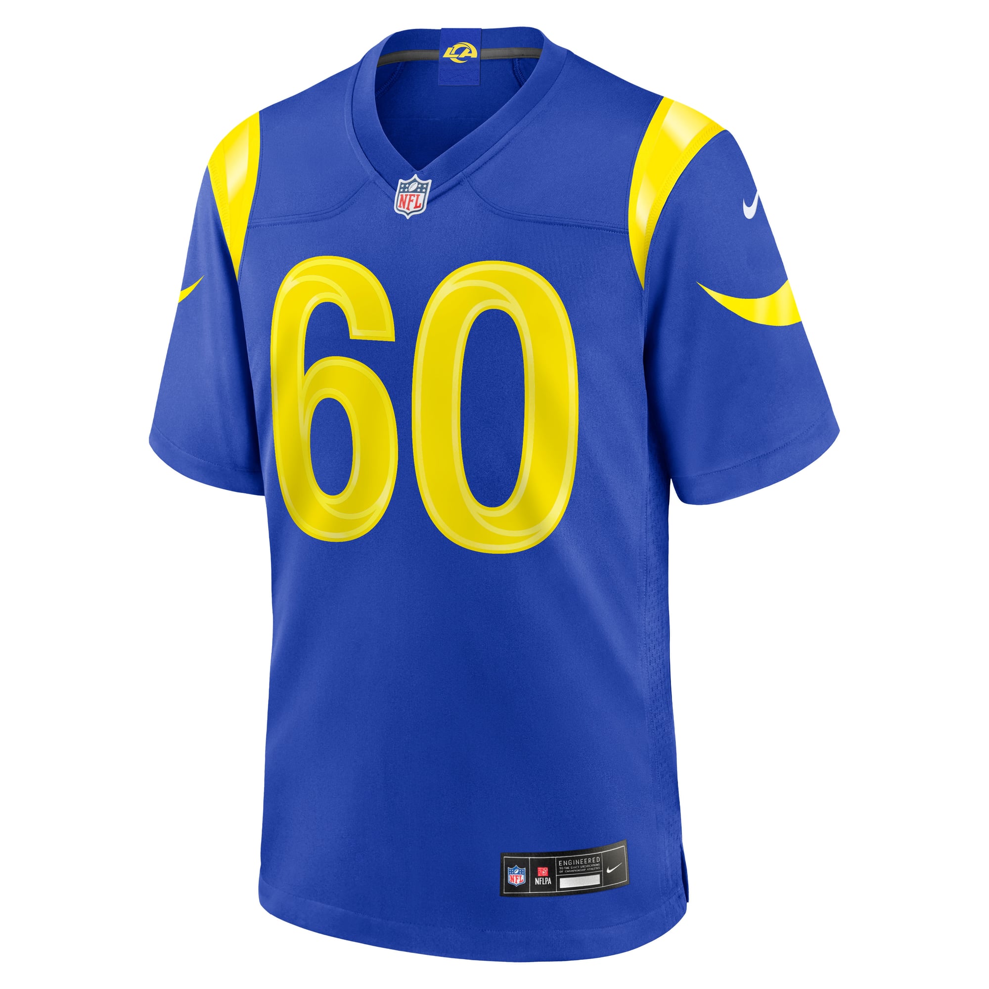 Wyatt Bowles Los Angeles Rams Game Jersey Royal NFL Football Fan Wear