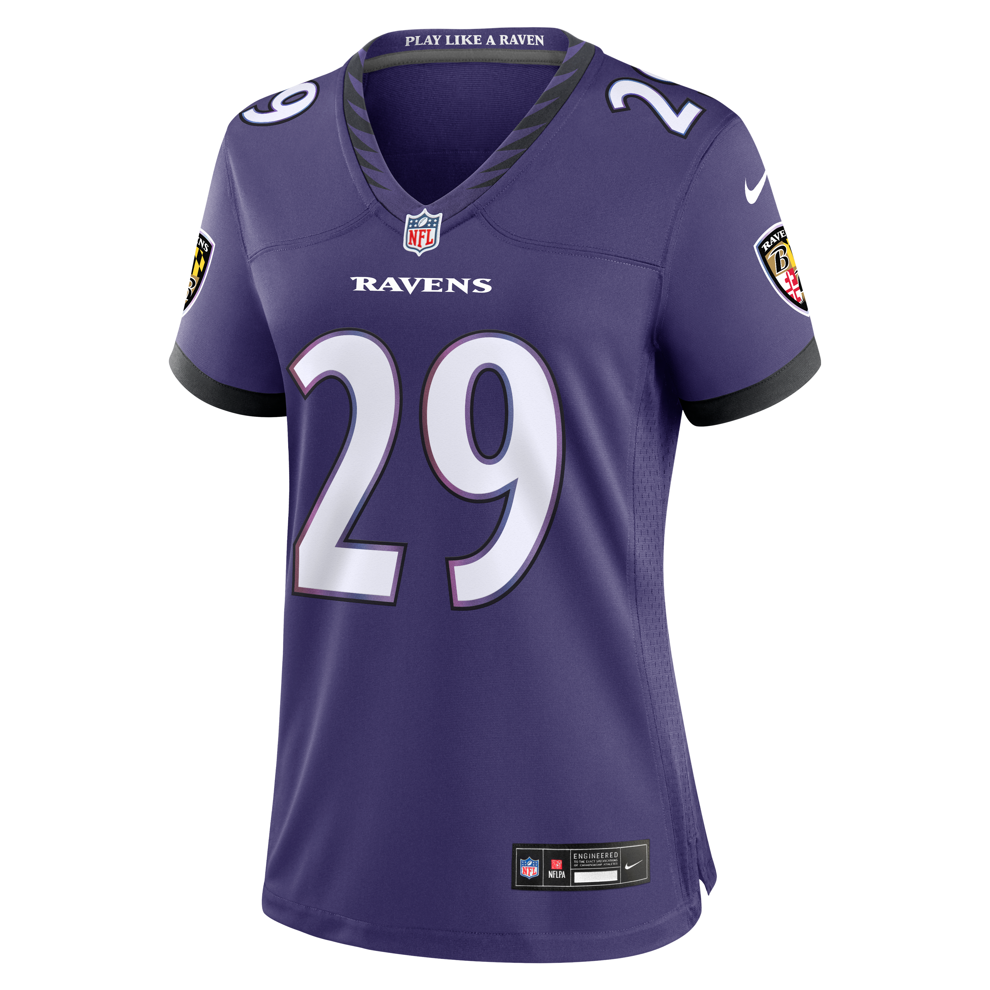 Chandler Rivers Baltimore Ravens Game Jersey Purple NFL Football Fan Wear Chandler Rivers