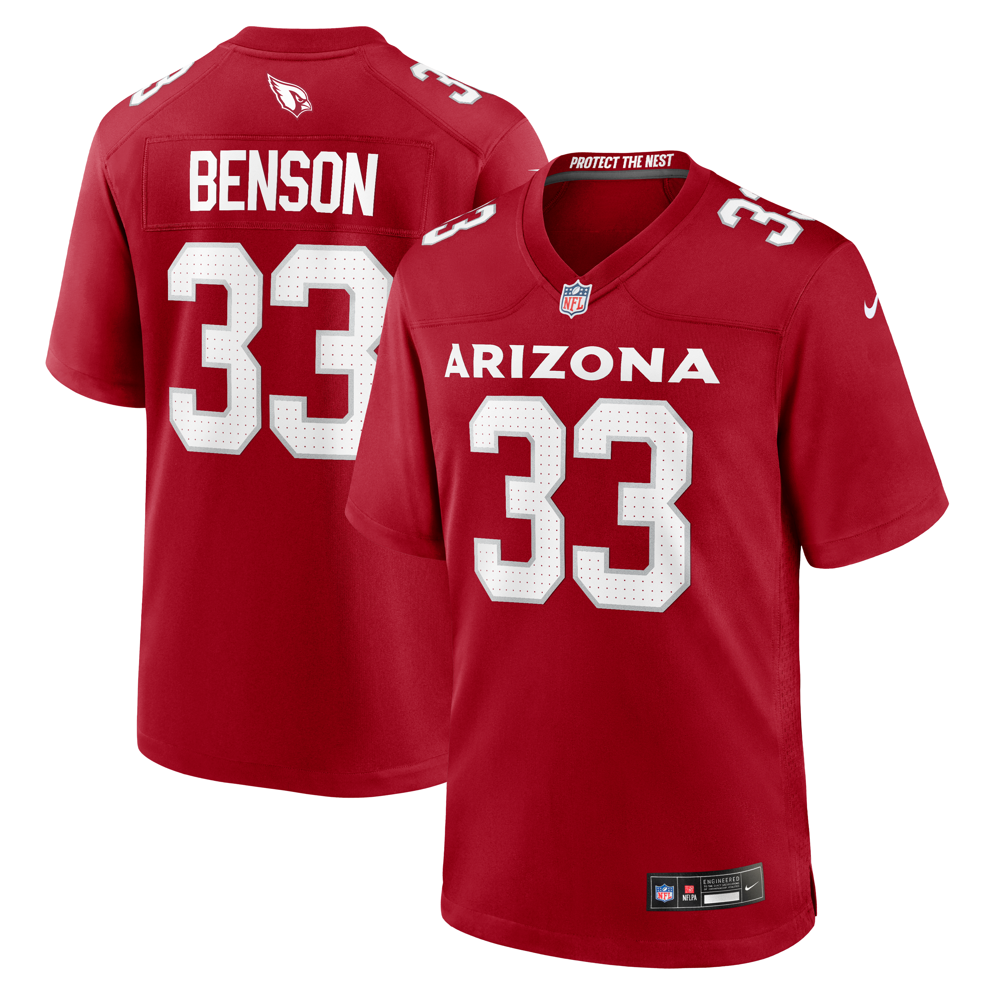Trey Benson Arizona Cardinals Game Jersey Cardinal NFL Football Fan Wear