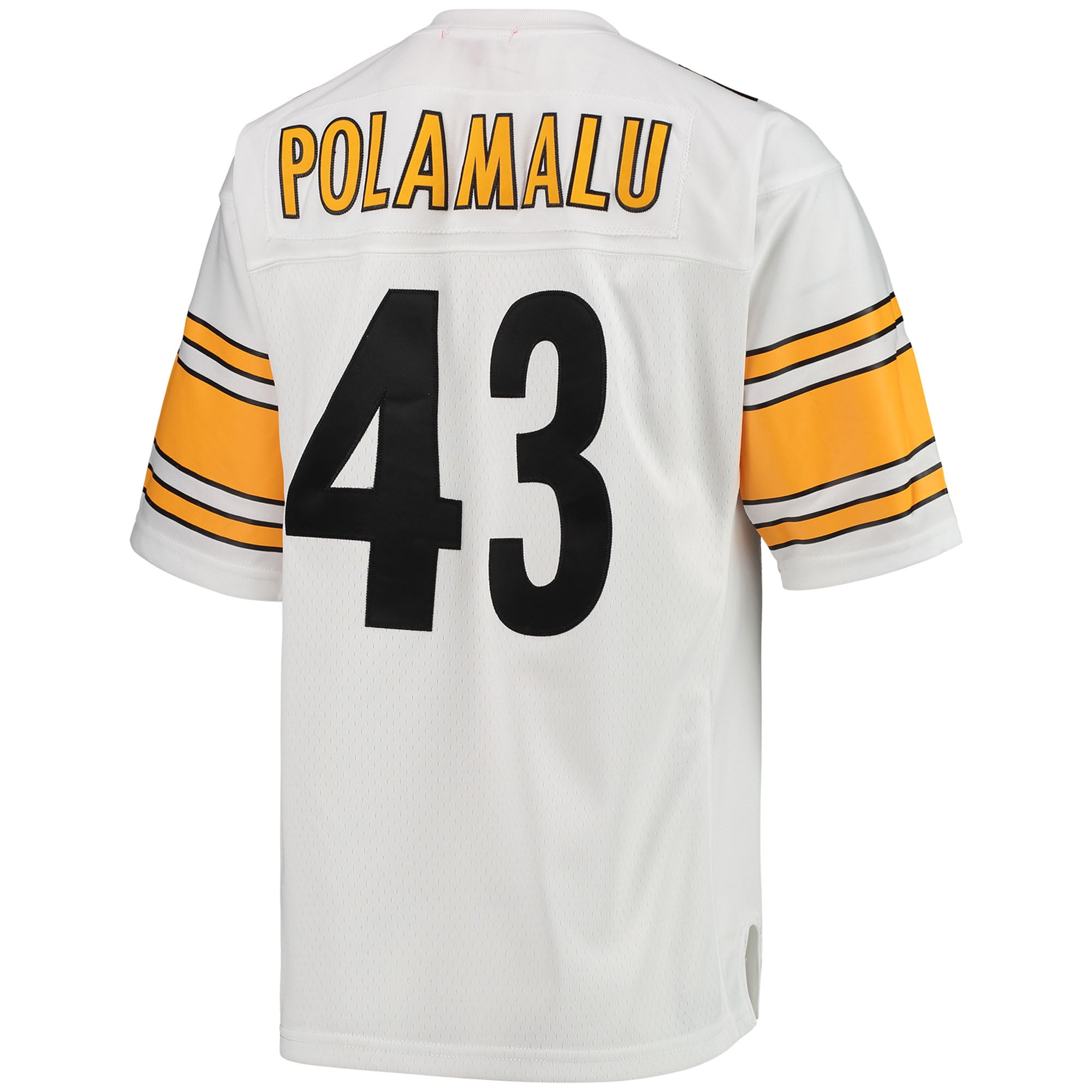 Troy Polamalu Pittsburgh Steelers Replica Jersey White NFL Football Fan Wear Troy Polamalu