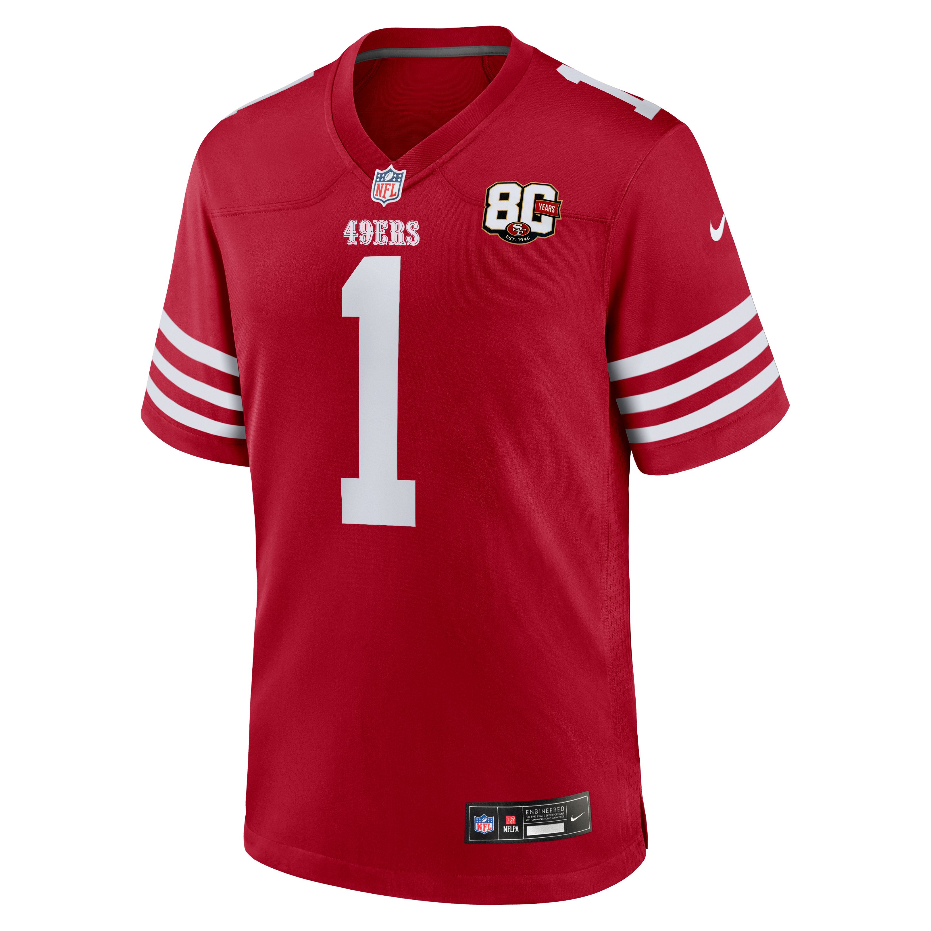 Ricky Pearsall San Francisco 49ers Game Jersey Scarlet NFL Football Fan Wear Ricky Pearsall