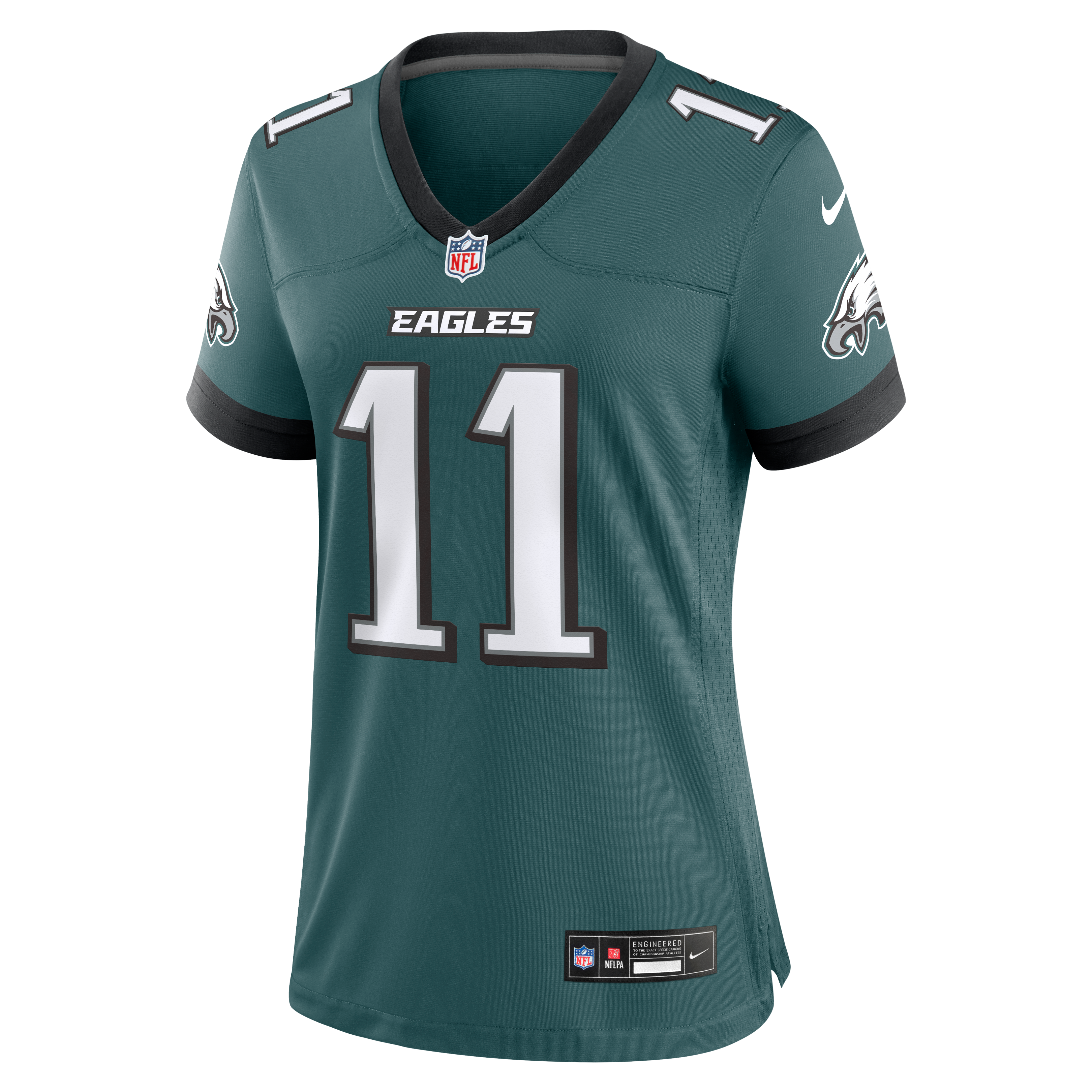 Jihaad Campbell Philadelphia Eagles Game Jersey Midnight NFL Football Fan Wear Jihaad Campbell