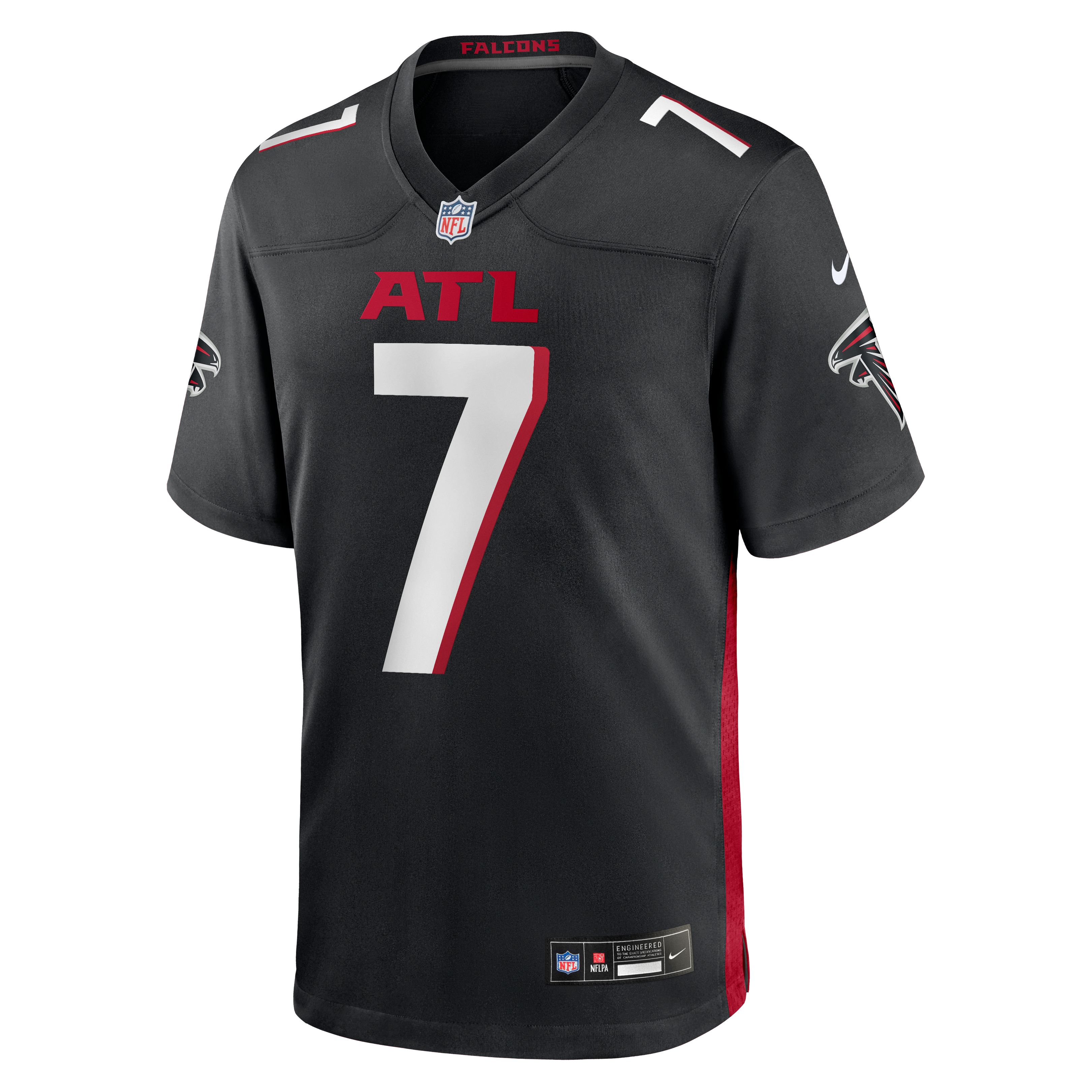Bijan Robinson Atlanta Falcons Game Jersey Black NFL Football Fan Wear Bijan Robinson