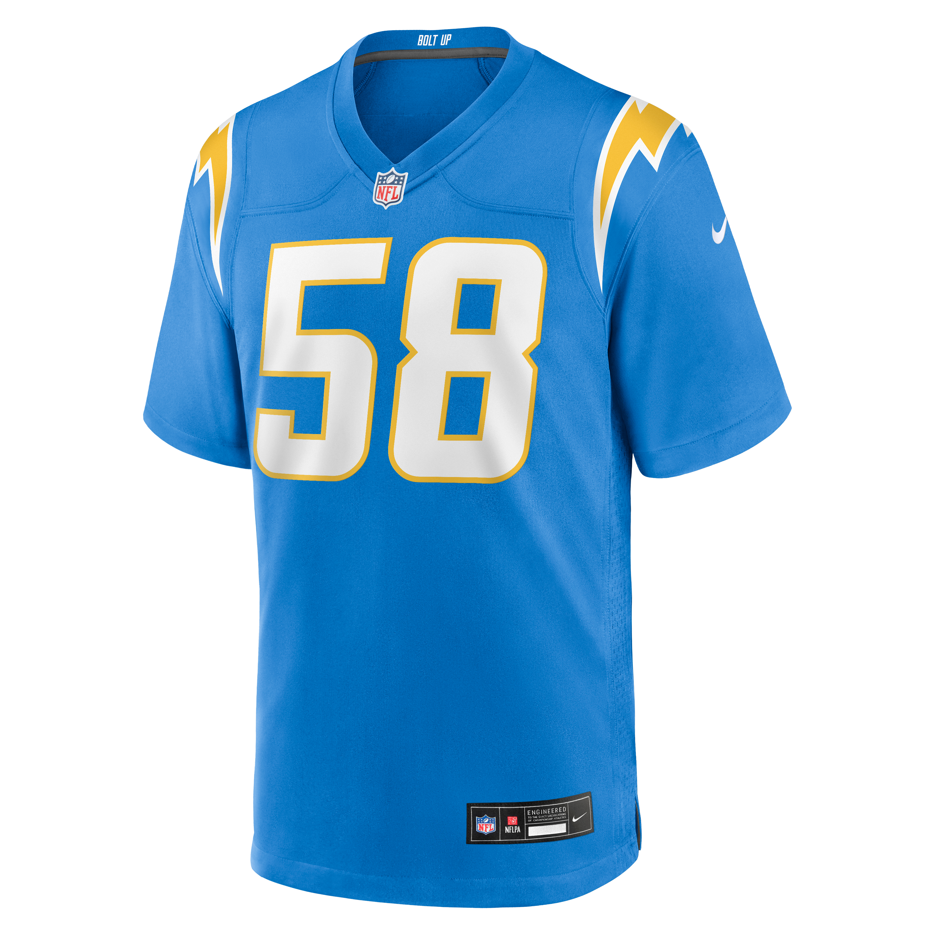 Tae Crowder Los Angeles Chargers Game Jersey Powder Blue NFL Football Fan Wear