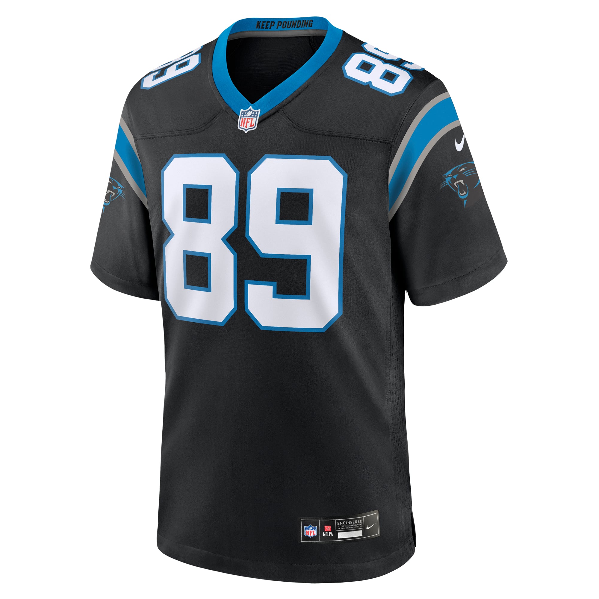 Steve Smith Sr Carolina Panthers Game Jersey Black NFL Football Fan Wear