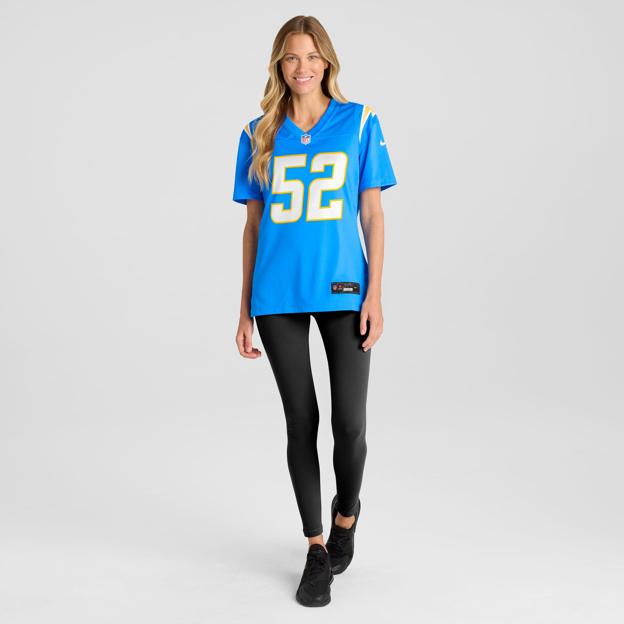 Khalil Mack Los Angeles Chargers Game Jersey White NFL Football Fan Wear