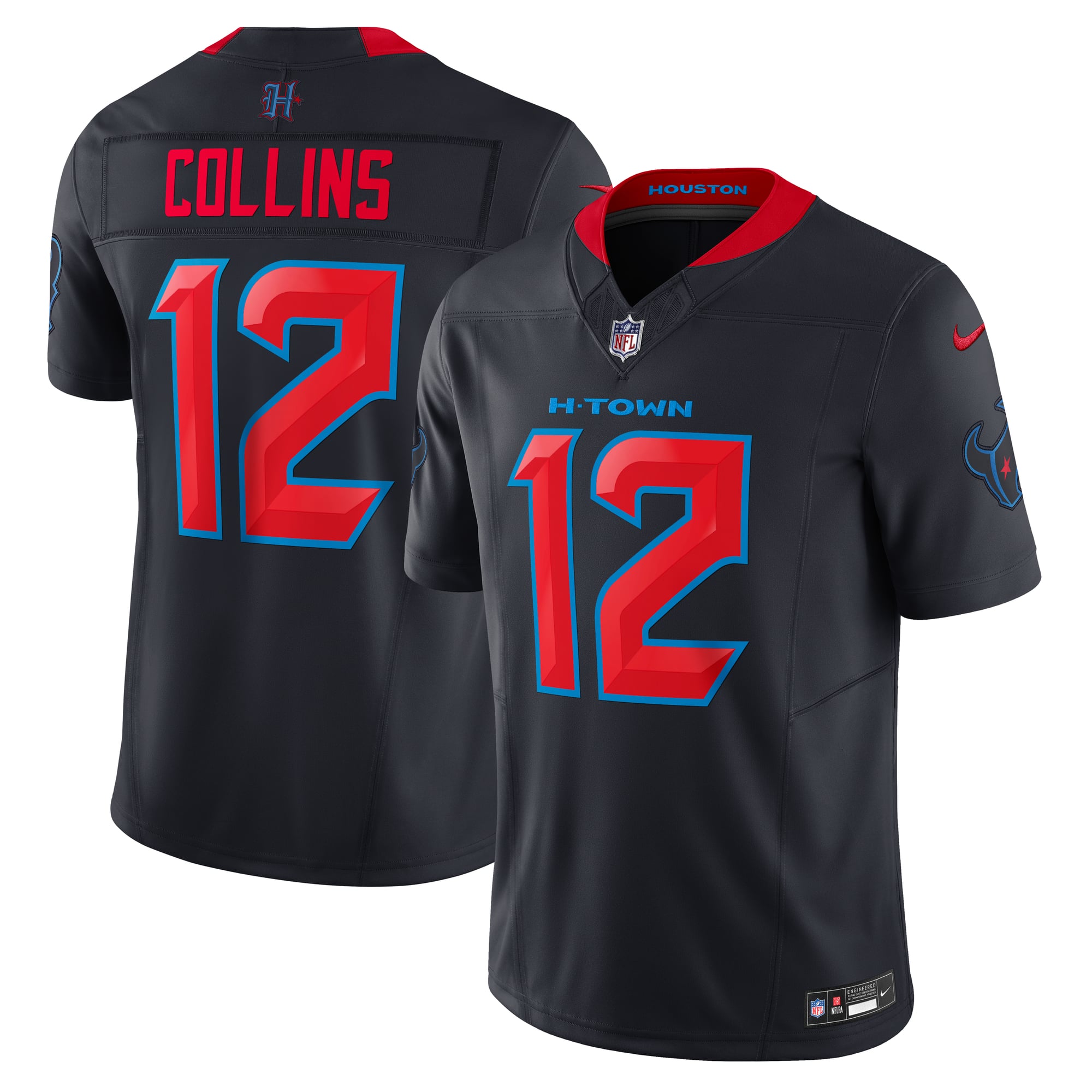 Nico Collins Houston Texans Alternate Jersey Navy NFL Football Fan Wear