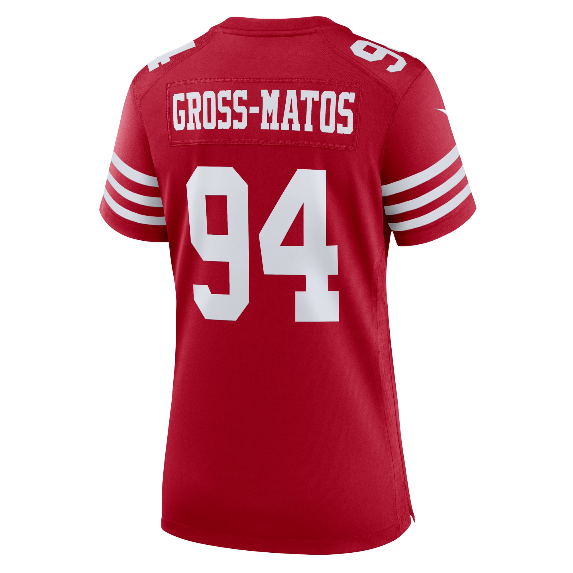 Yetur Gross-Matos San Francisco 49ers Game Jersey Scarlet NFL Football Fan Wear Yetur Gross-Matos
