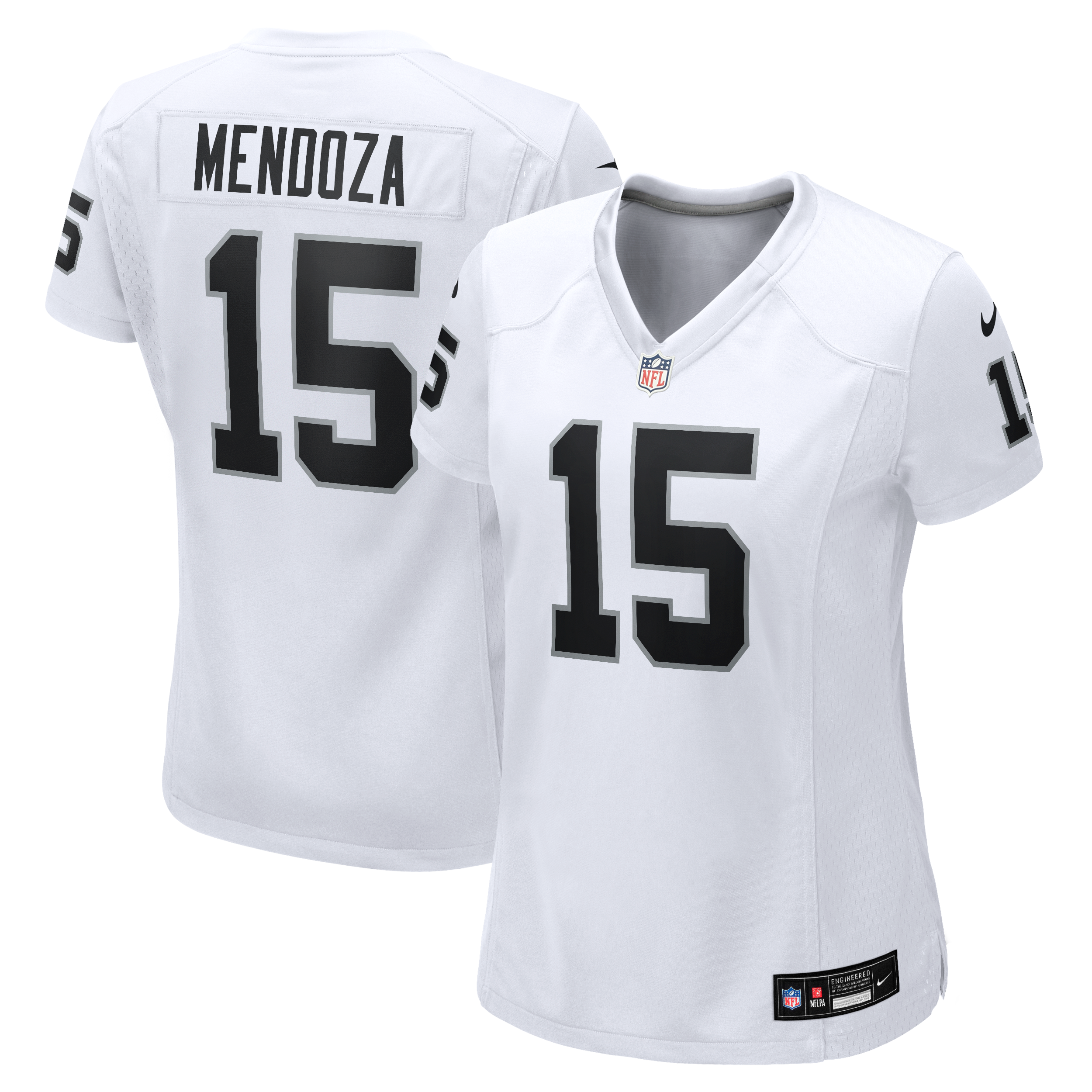 Fernando Mendoza Las Vegas Raiders Player Jersey White NFL Football Fan Wear Fernando Mendoza