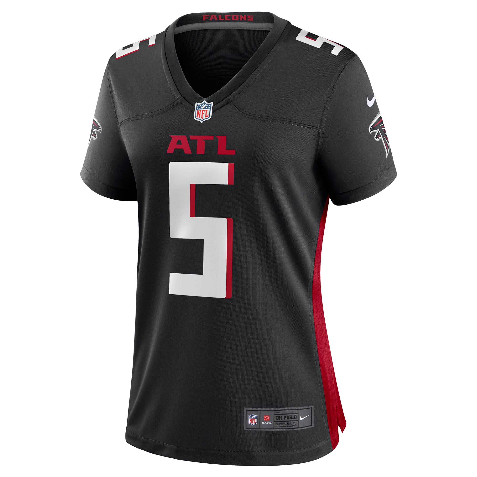 Drake London Atlanta Falcons Game Jersey Black NFL Football Fan Wear