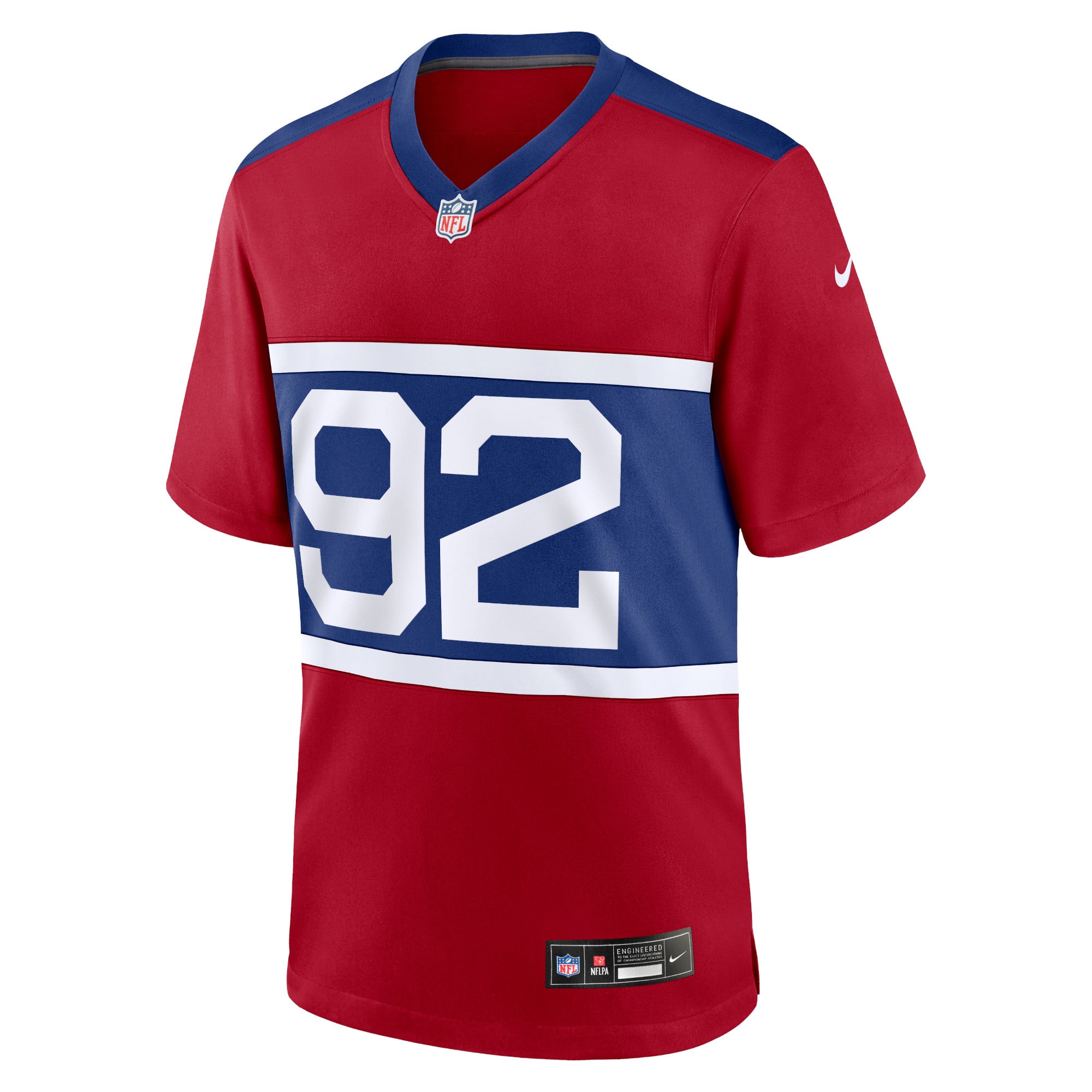 Michael Strahan Century New York Giants Game Jersey Red NFL Football Fan Wear