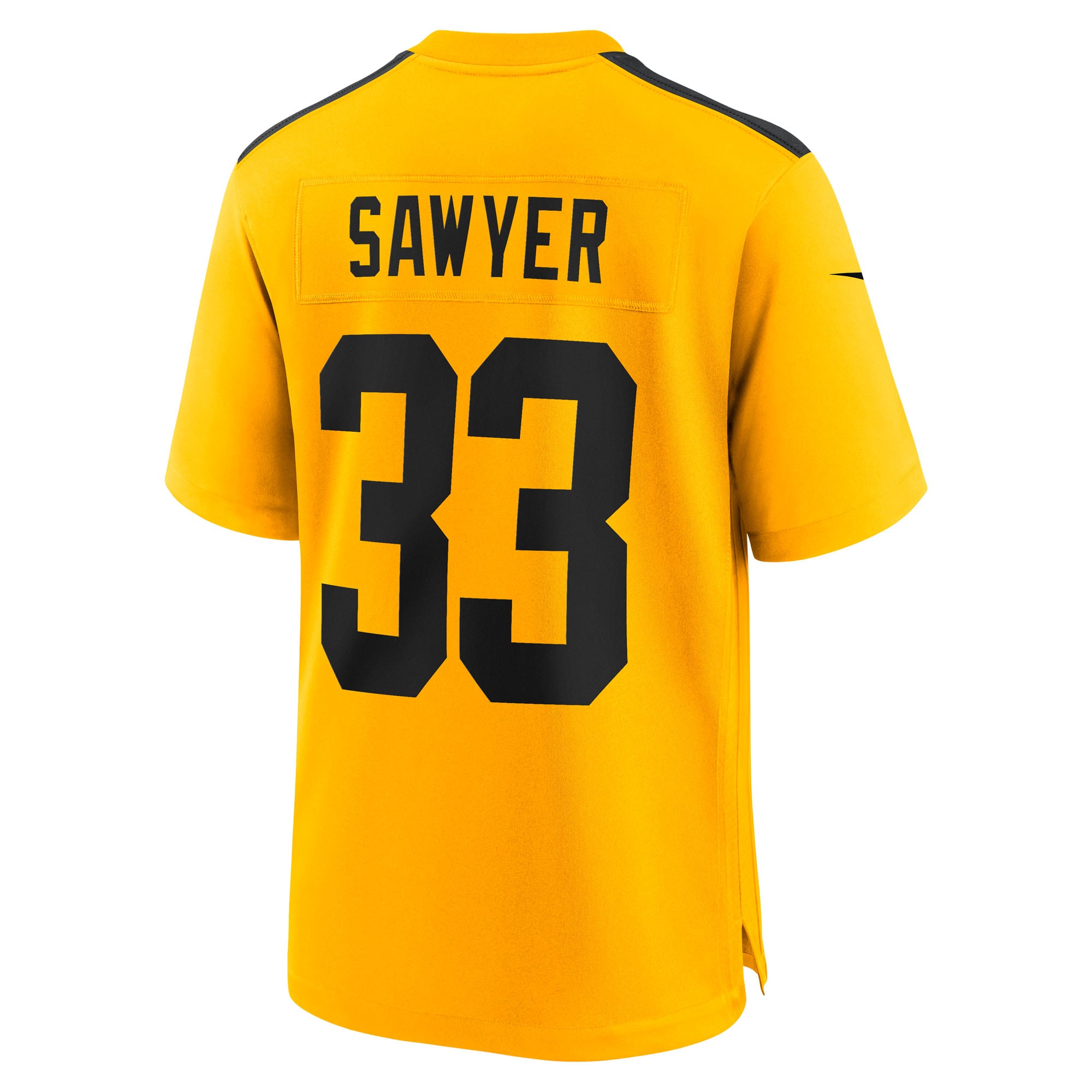 Jack Sawyer Pittsburgh Steelers Game Jersey Gold NFL Football Fan Wear Jack Sawyer