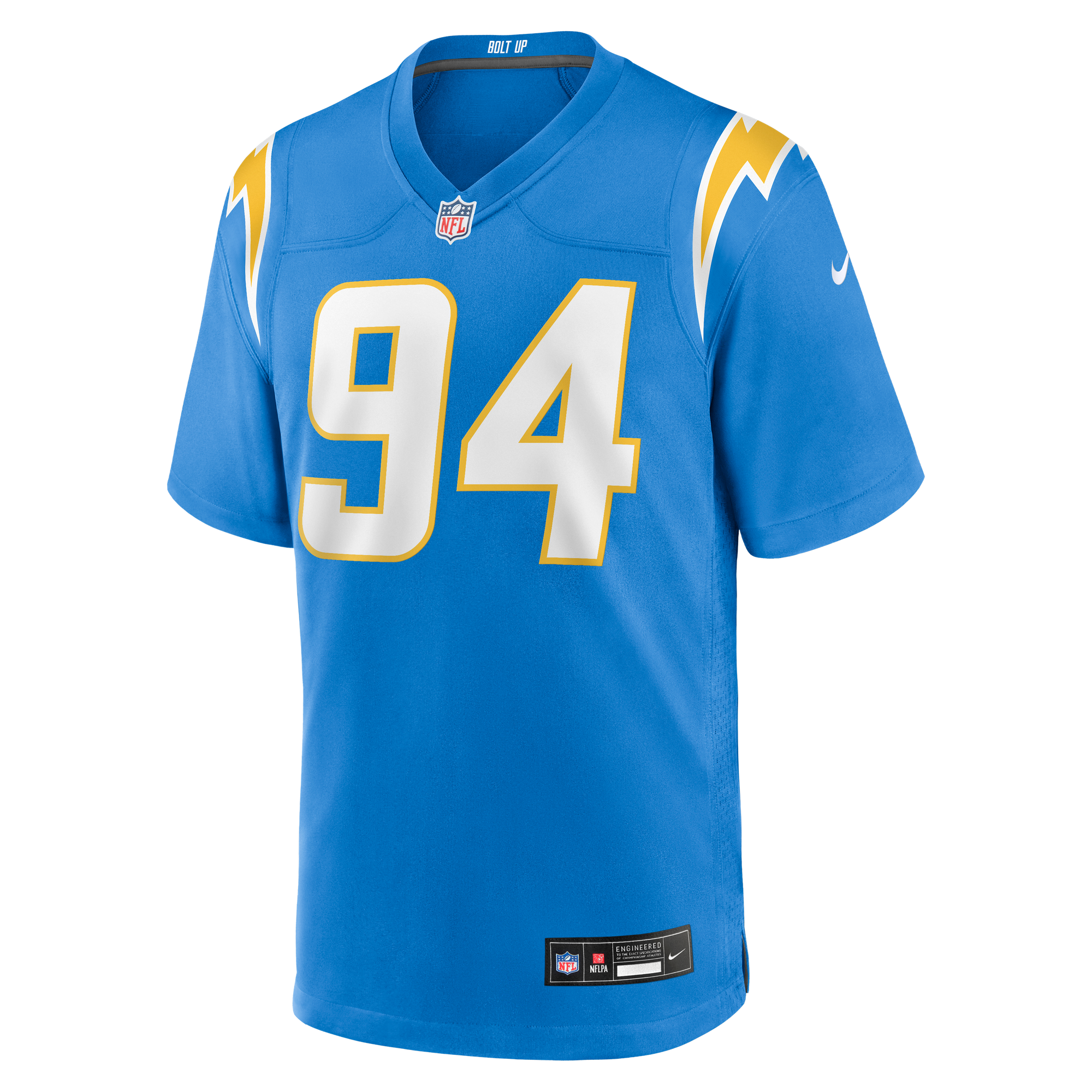 Dalvin Tomlinson Los Angeles Chargers Game Jersey Powder Blue NFL Football Fan Wear Dalvin Tomlinson