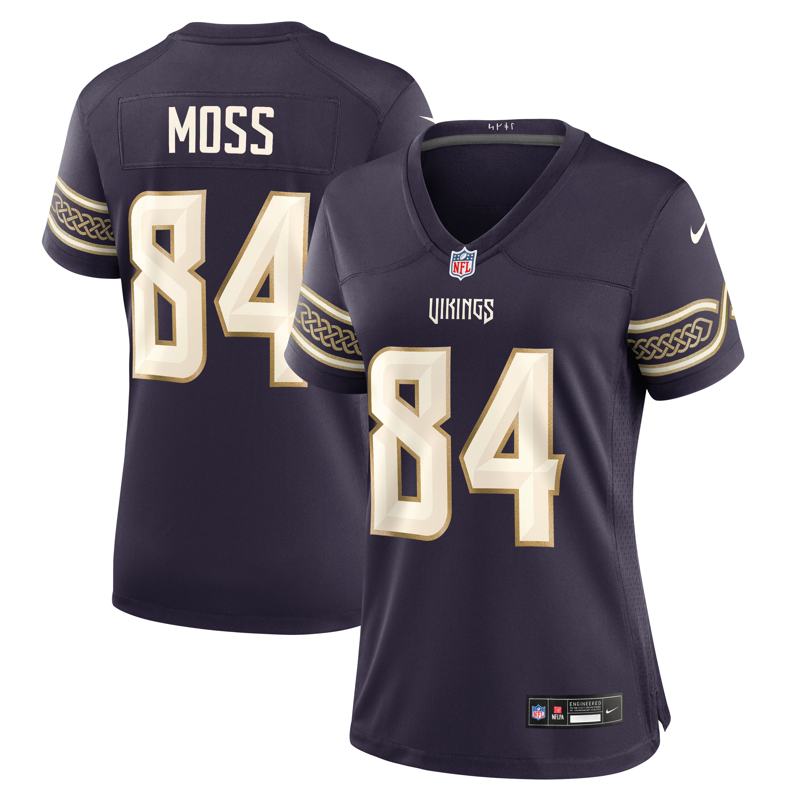 Randy Moss Minnesota Vikings Game Jersey Purple NFL Football Fan Wear