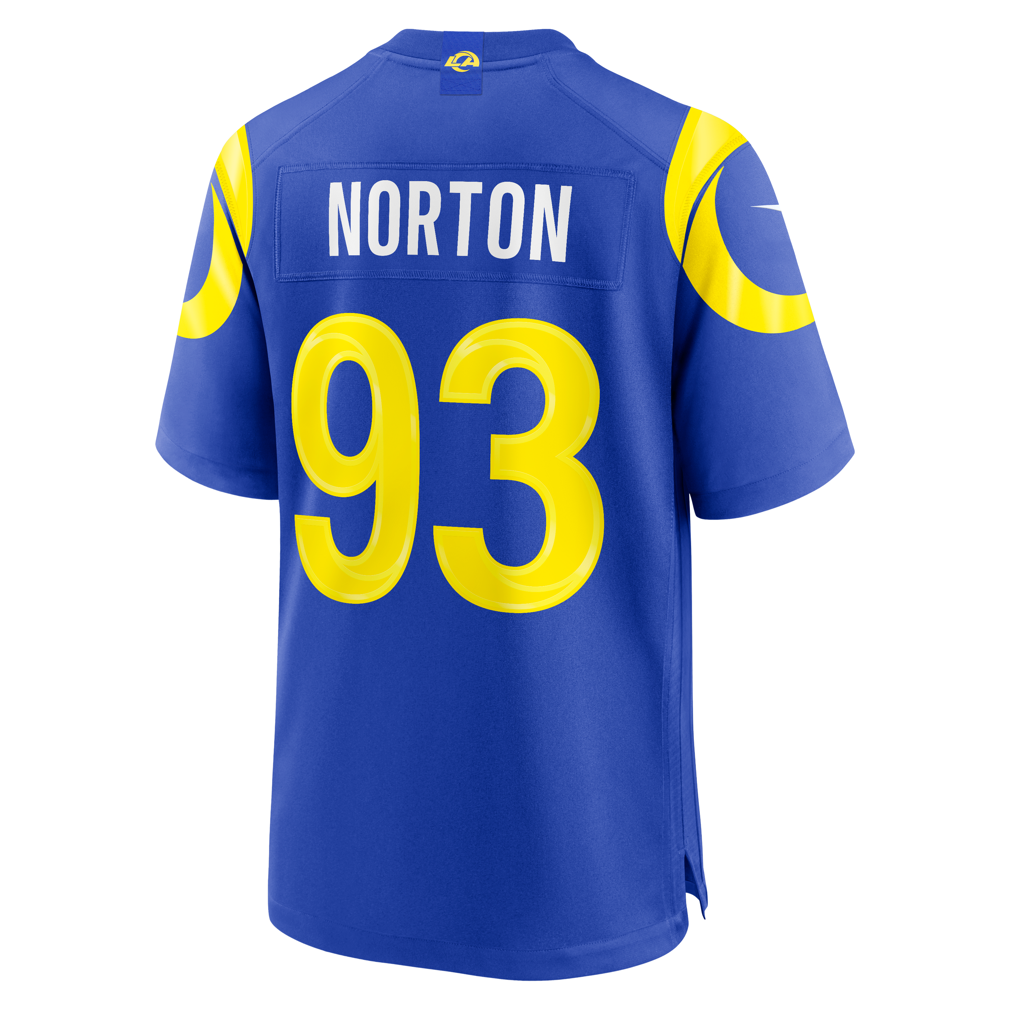 Bill Norton Los Angeles Rams Game Jersey Royal NFL Football Fan Wear Bill Norton