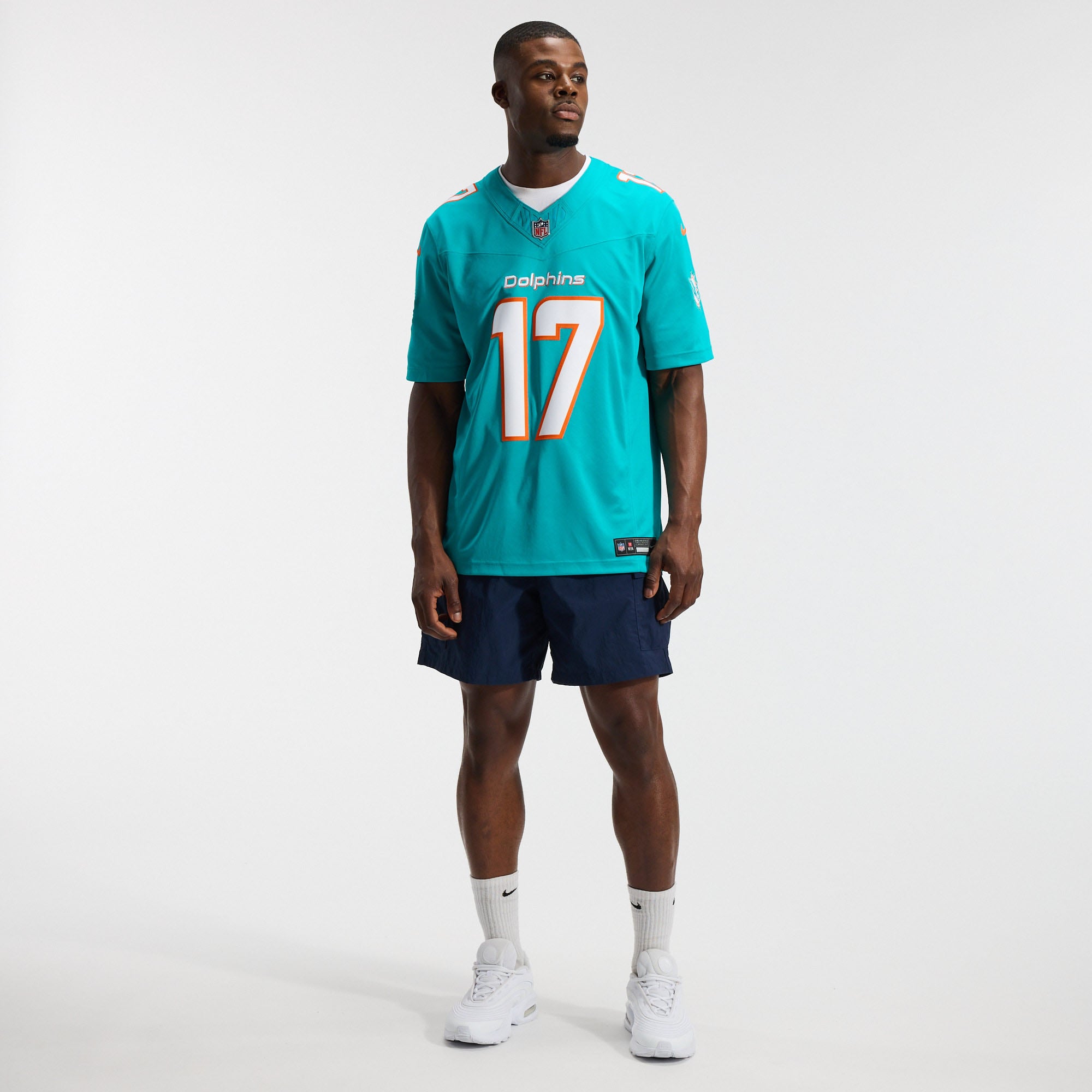 Jaylen Waddle Miami Dolphins Alternate Jersey Aqua NFL Football Fan Wear