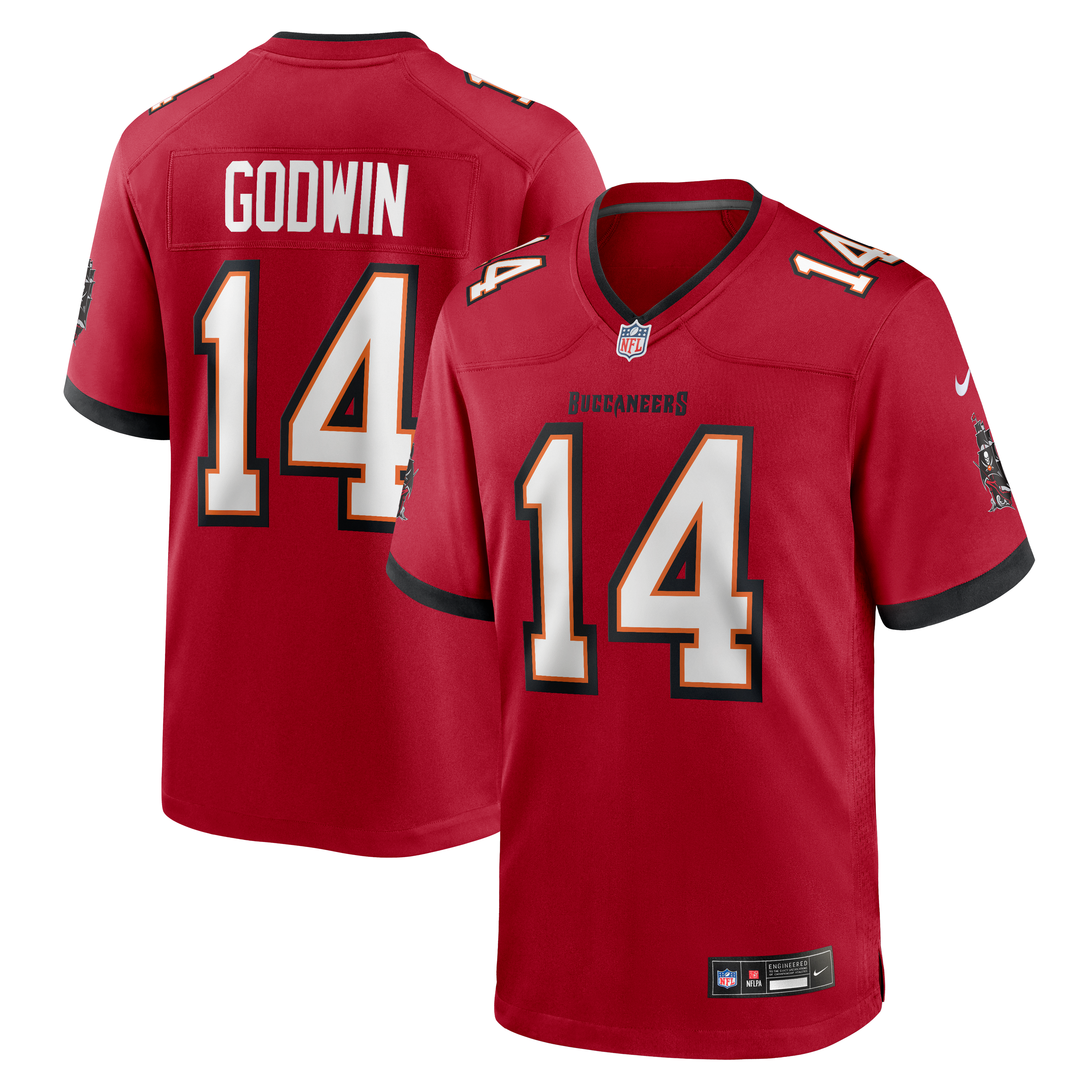 Chris Godwin Tampa Bay Buccaneers Game Jersey Red NFL Football Fan Wear