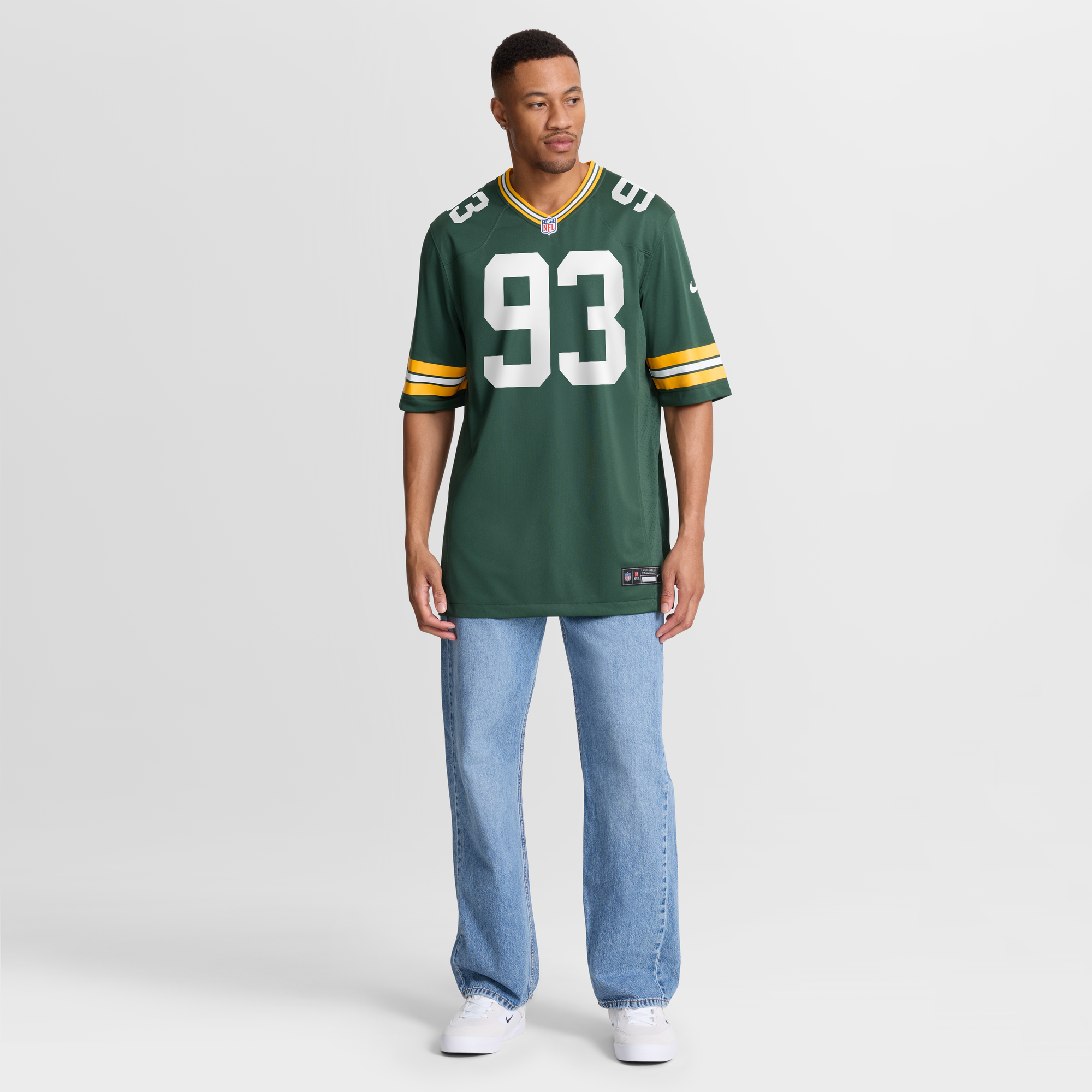 Nazir Stackhouse Green Bay Packers Game Jersey Green NFL Football Fan Wear Nazir Stackhouse