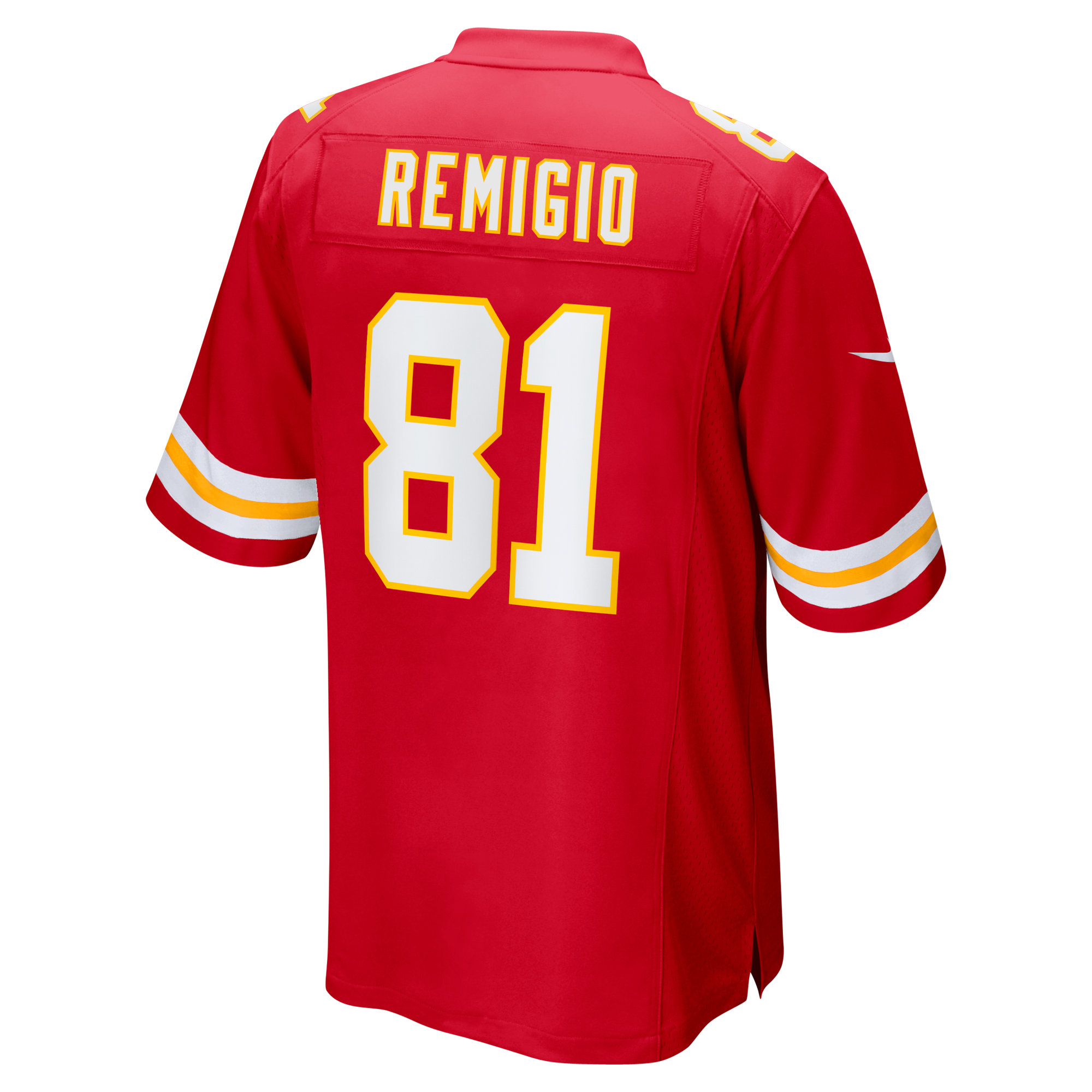 Nikko Remigio Kansas City Chiefs Game Jersey Red NFL Football Fan Wear