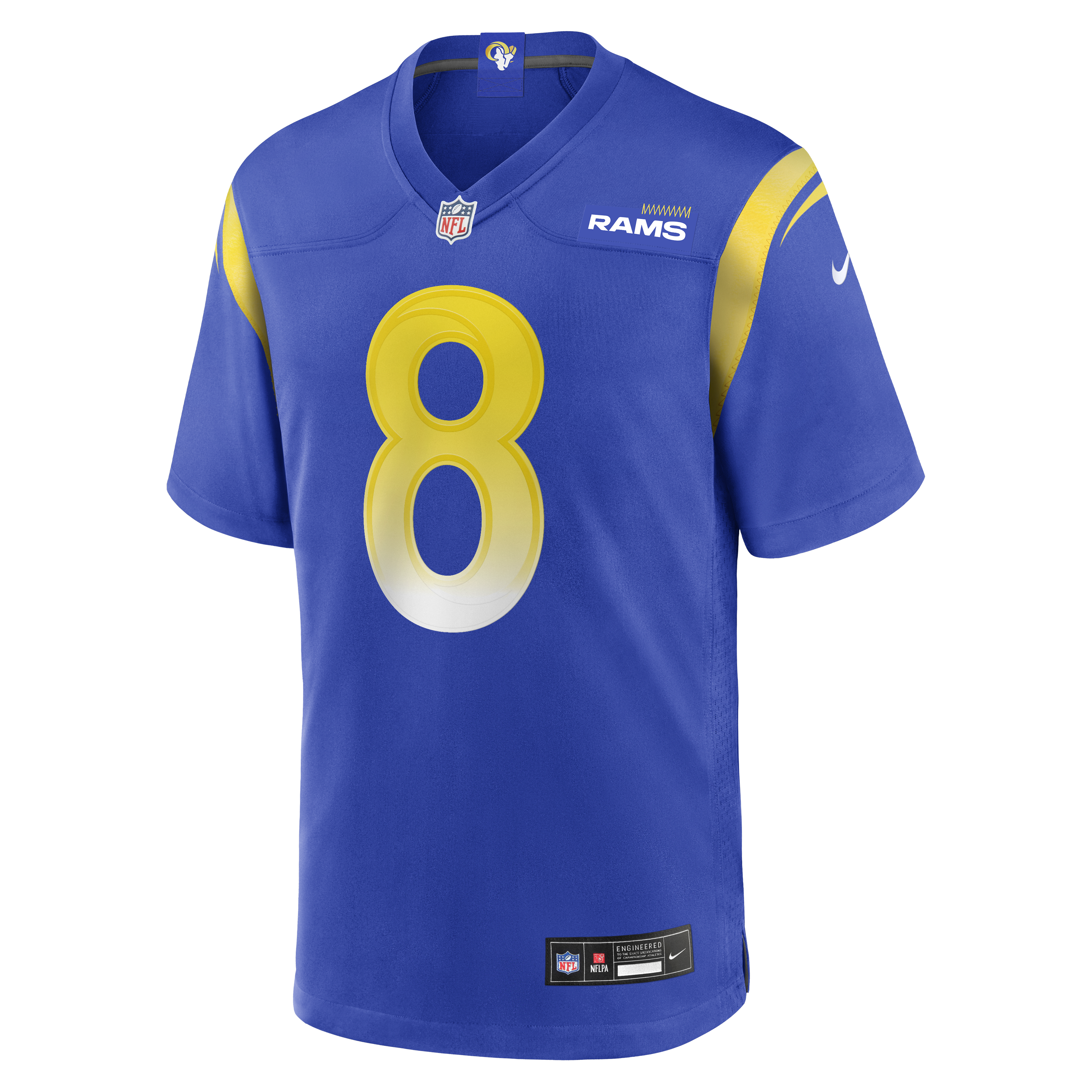 Jared Verse Los Angeles Rams Game Jersey Royal NFL Football Fan Wear Jared Verse