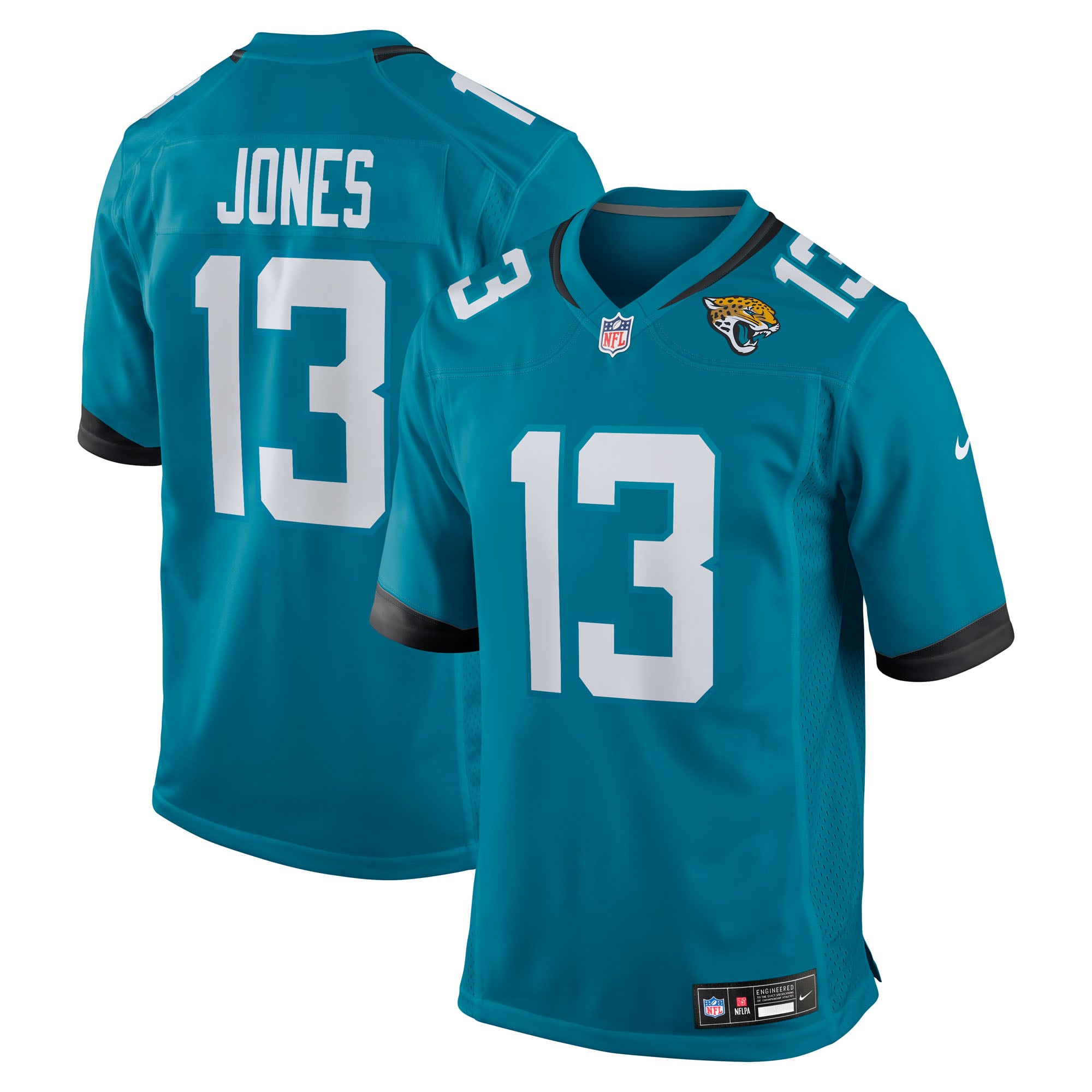 Tim Jones Jacksonville Jaguars Game Jersey Teal NFL Football Fan Wear