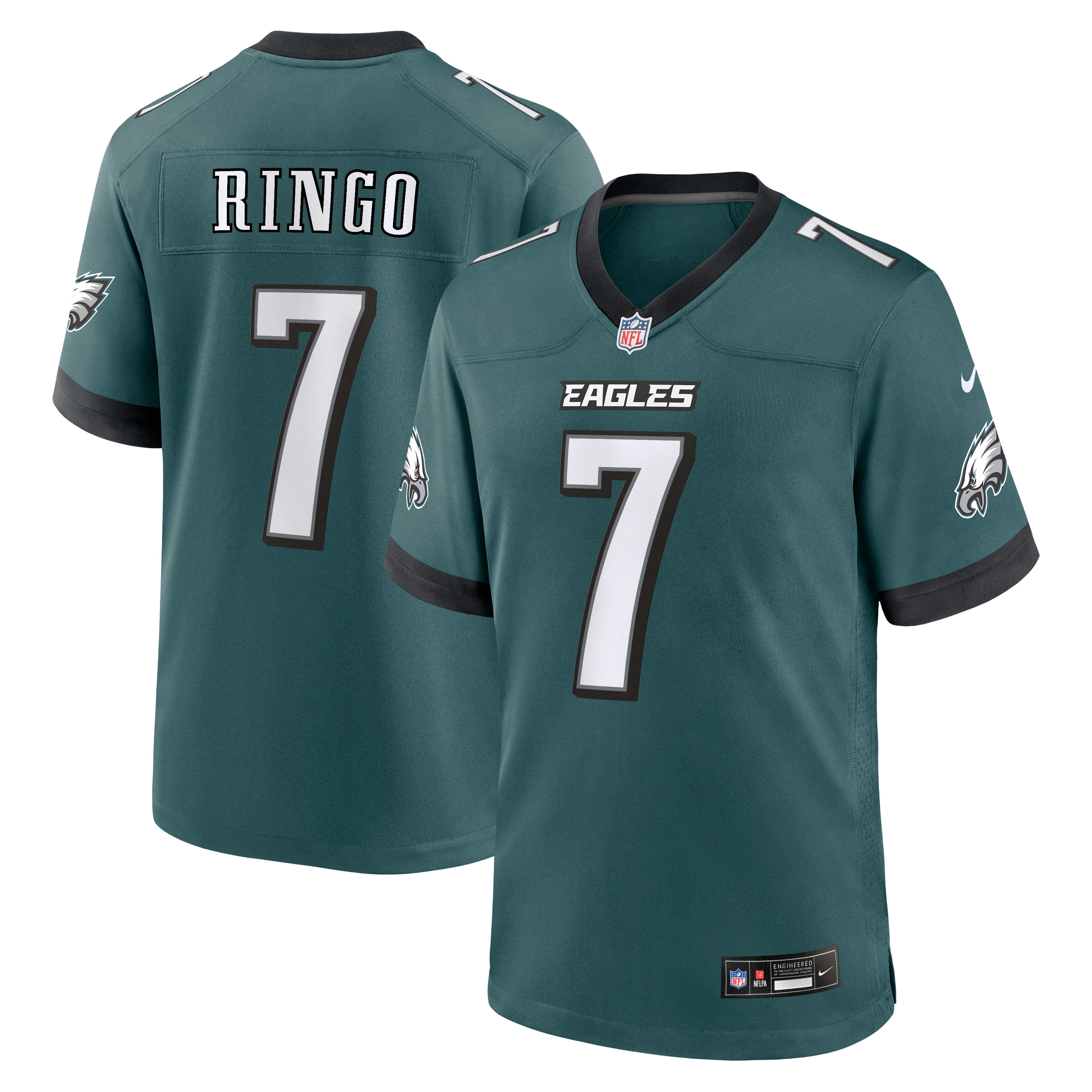 Kelee Ringo Philadelphia Eagles Game Jersey Midnight NFL Football Fan Wear Kelee Ringo