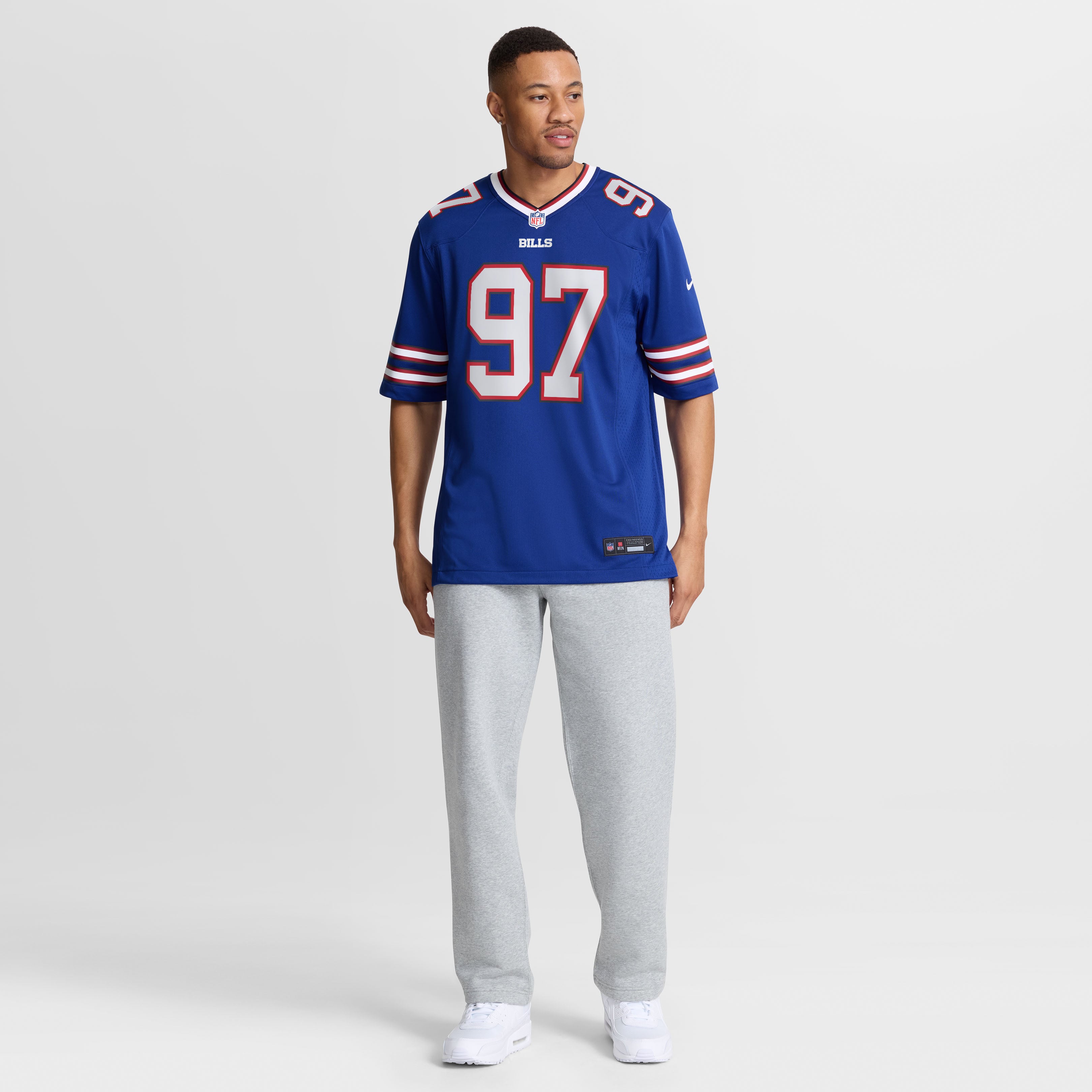 Greg Gaines Buffalo Bills Game Jersey Royal NFL Football Fan Wear