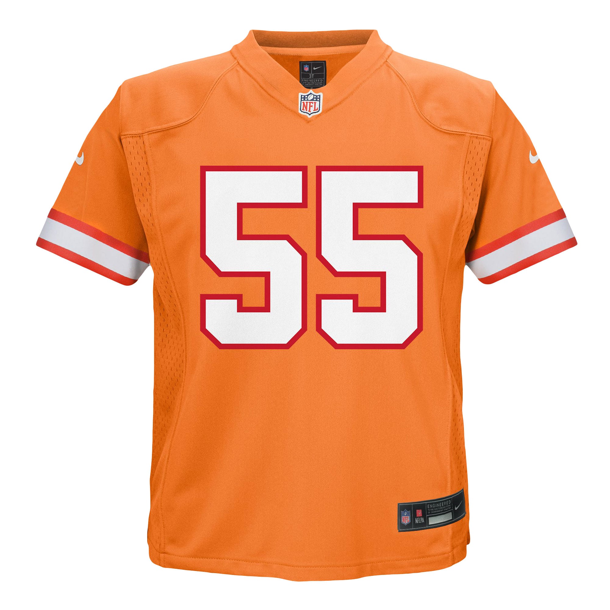 Retired Derrick Brooks Tampa Bay Buccaneers Player Jersey Orange NFL Football Fan Wear
