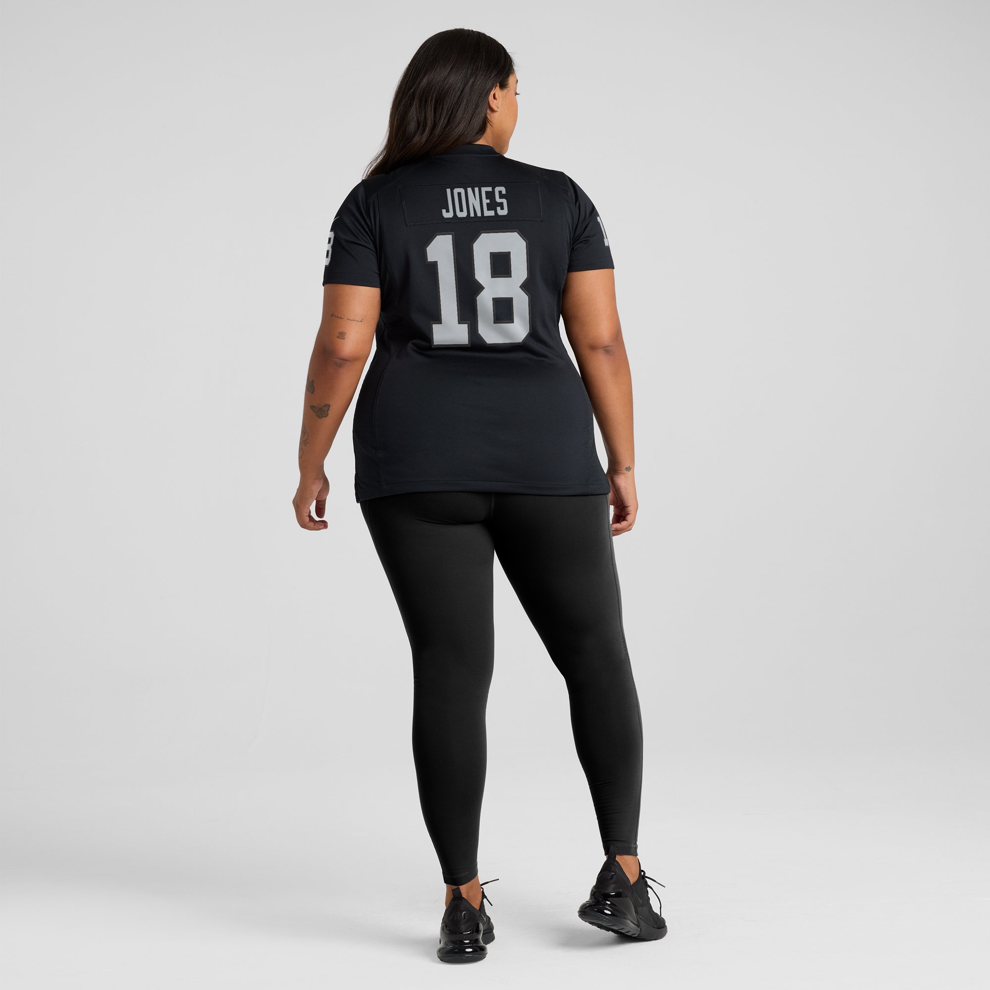 Jack Jones Las Vegas Raiders Game Jersey Black NFL Football Fan Wear Jack Jones