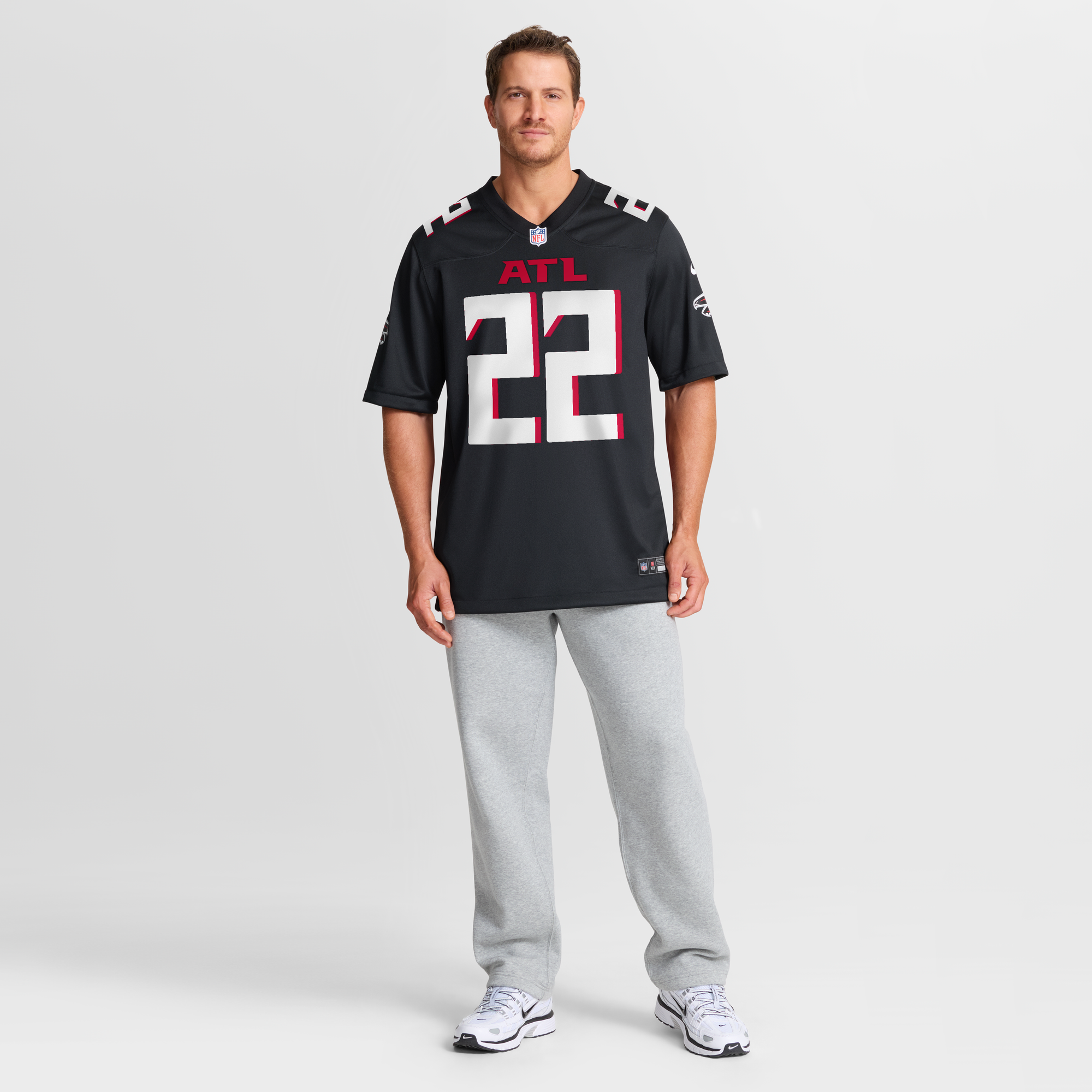 Clark Phillips Atlanta Falcons Game Jersey Black NFL Football Fan Wear Clark Phillips