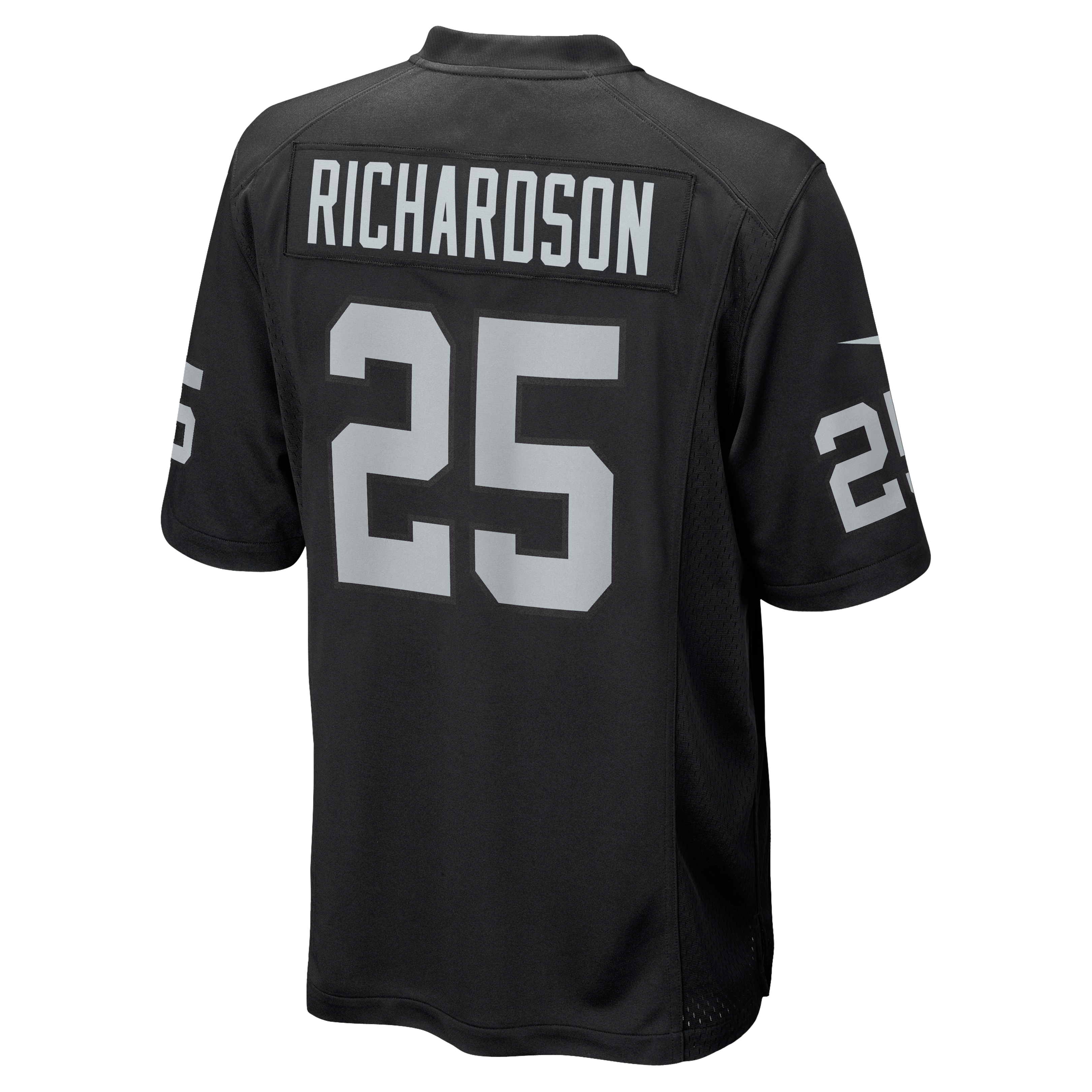 Decamerion Richardson Las Vegas Raiders Game Jersey Black NFL Football Fan Wear Decamerion Richardson