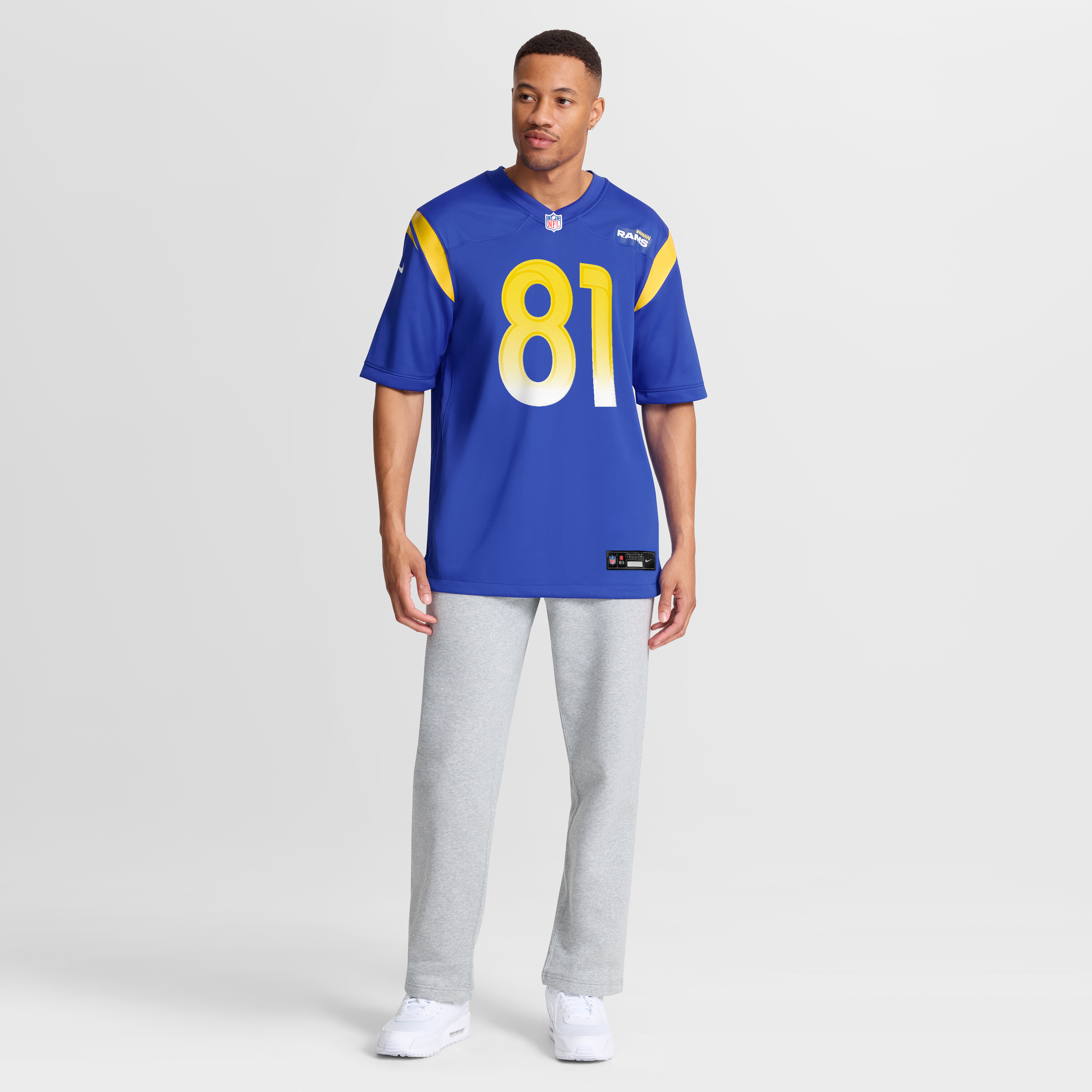 Torry Holt Retired Los Angeles Rams Player Jersey Royal NFL Football Fan Wear