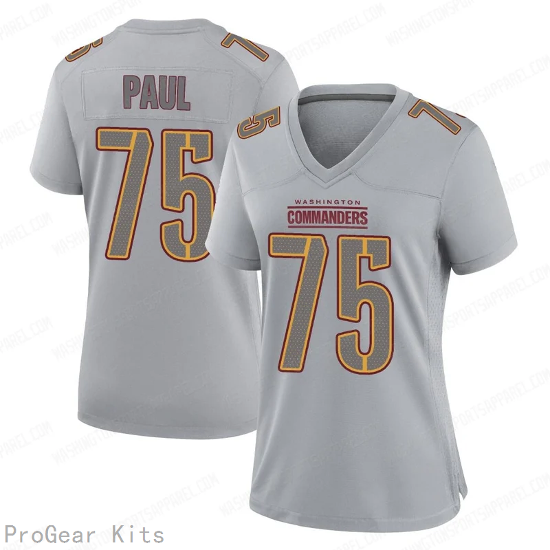 Chris Paul Atmosphere Washington Commanders Game Jersey No.75 Gray NFL Football Fan Wear