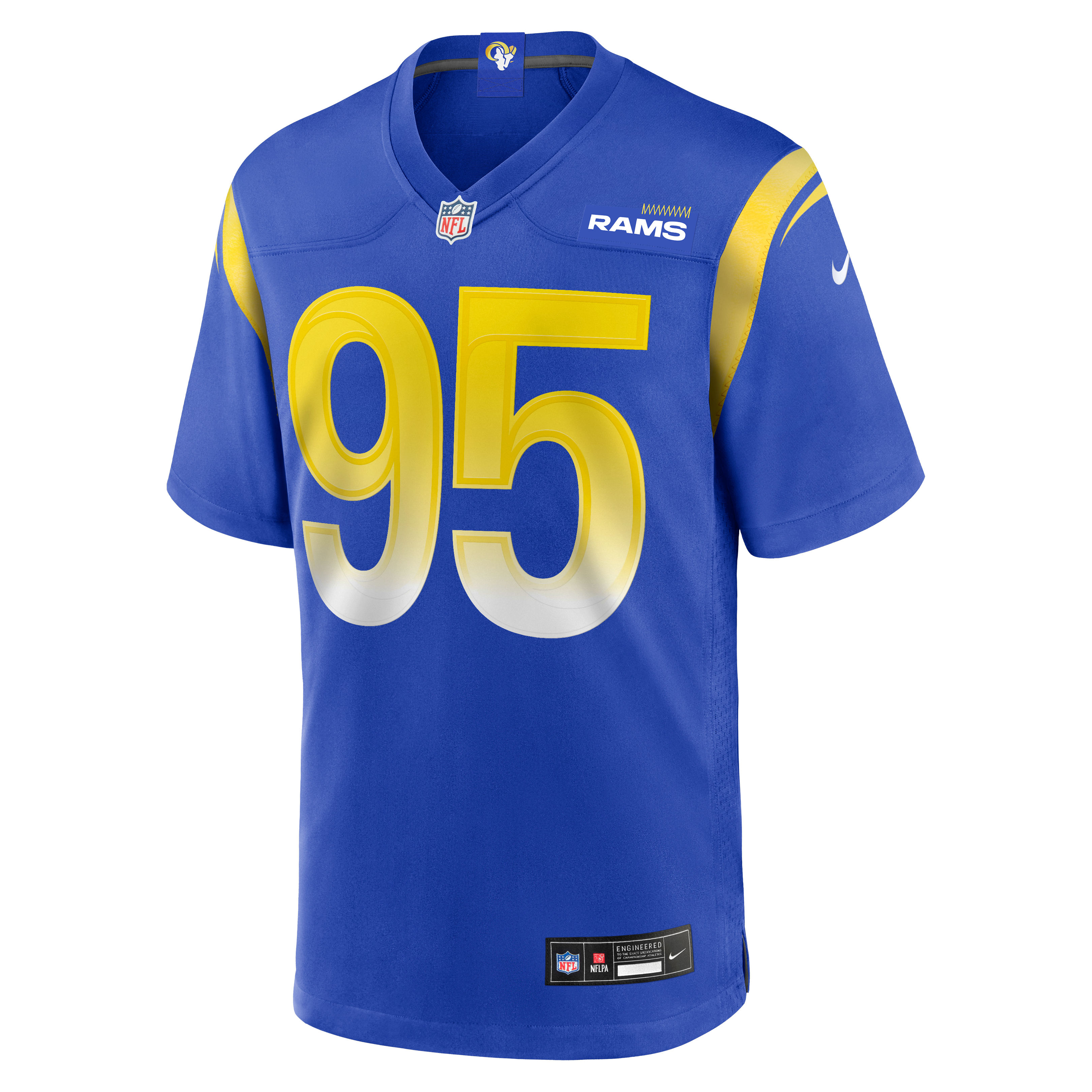 Poona Ford Los Angeles Rams Game Jersey Royal NFL Football Fan Wear Poona Ford