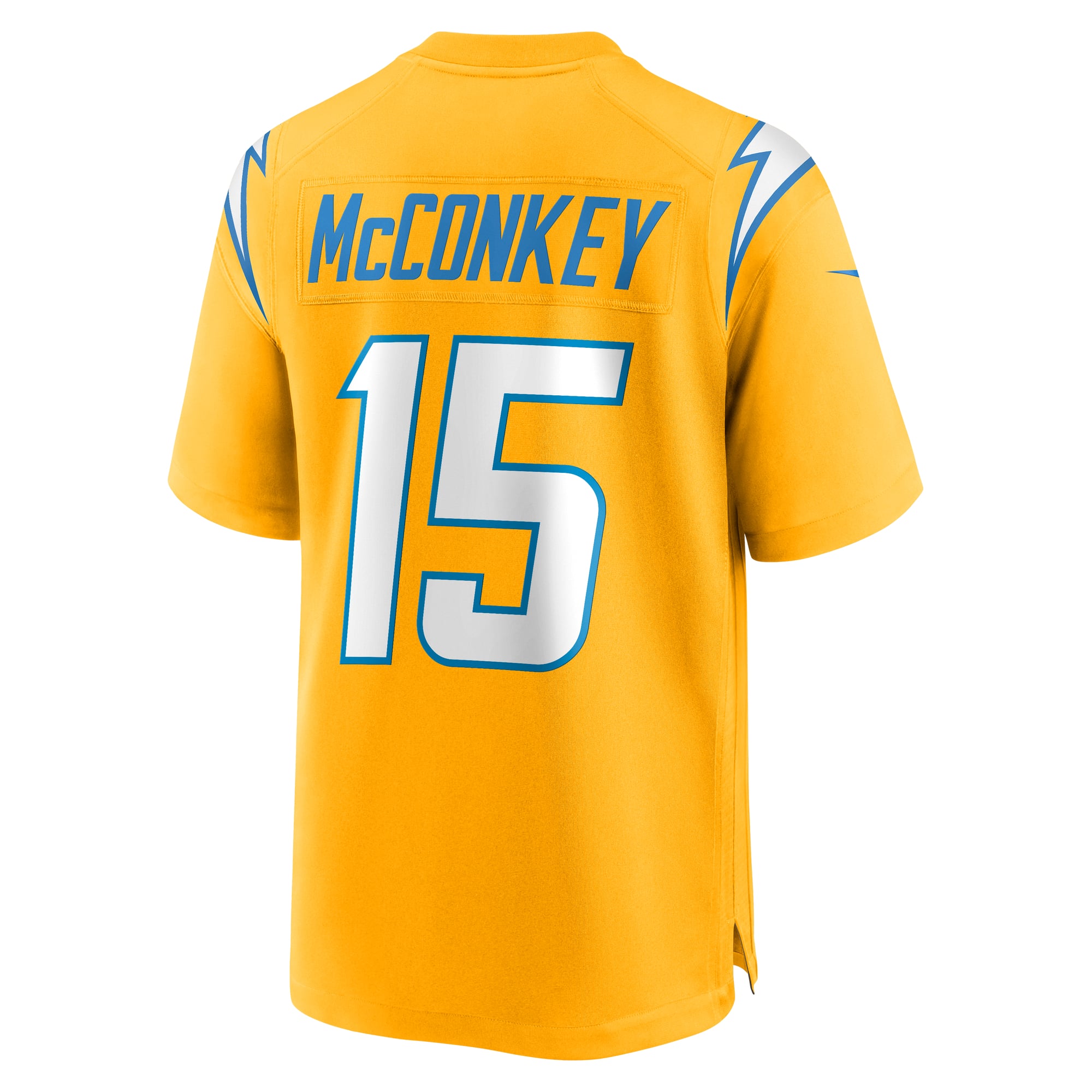 Ladd McConkey Charger Los Angeles Chargers Player Jersey Gold NFL Football Fan Wear Ladd McConkey Charger